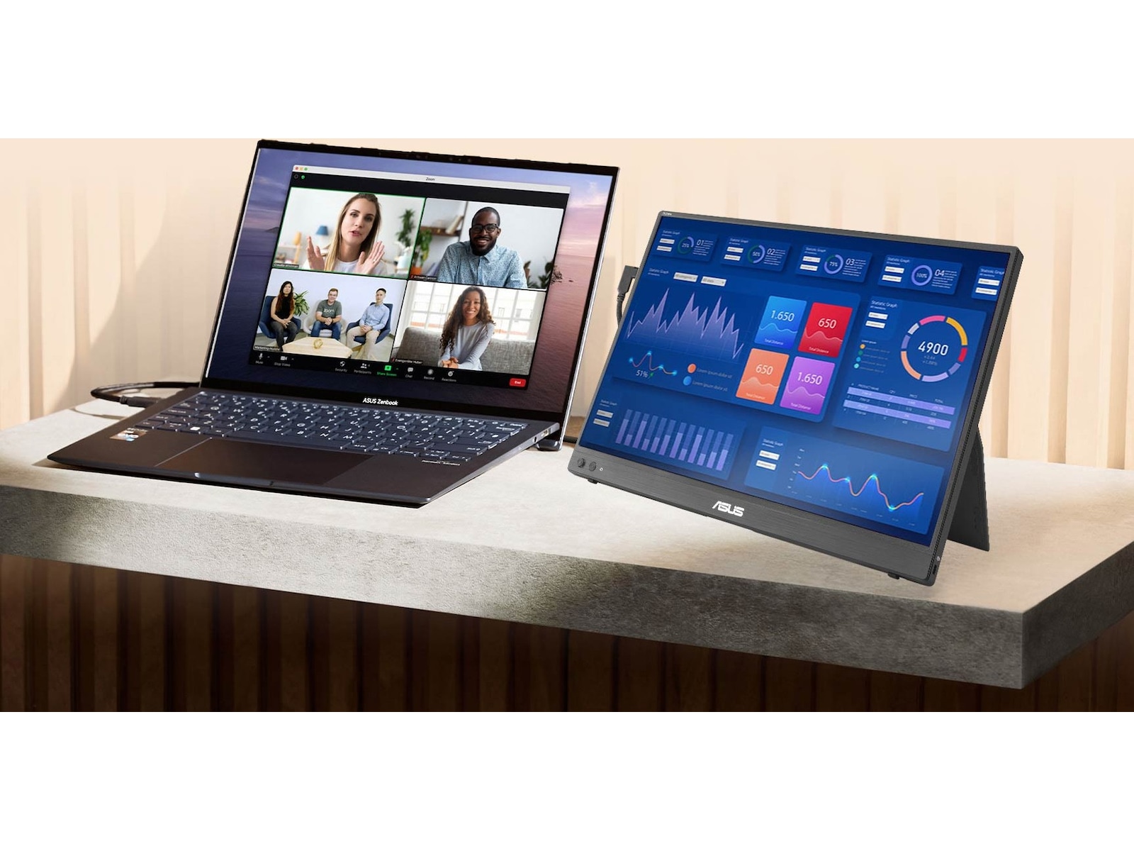 ASUS 16" skjerm ZenScreen MB16FC Skjermer