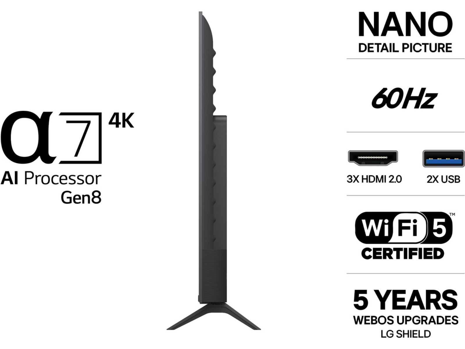 LG 55" NU90 Nano UHD Smart-TV (2026) 50 - 59 tommer TV