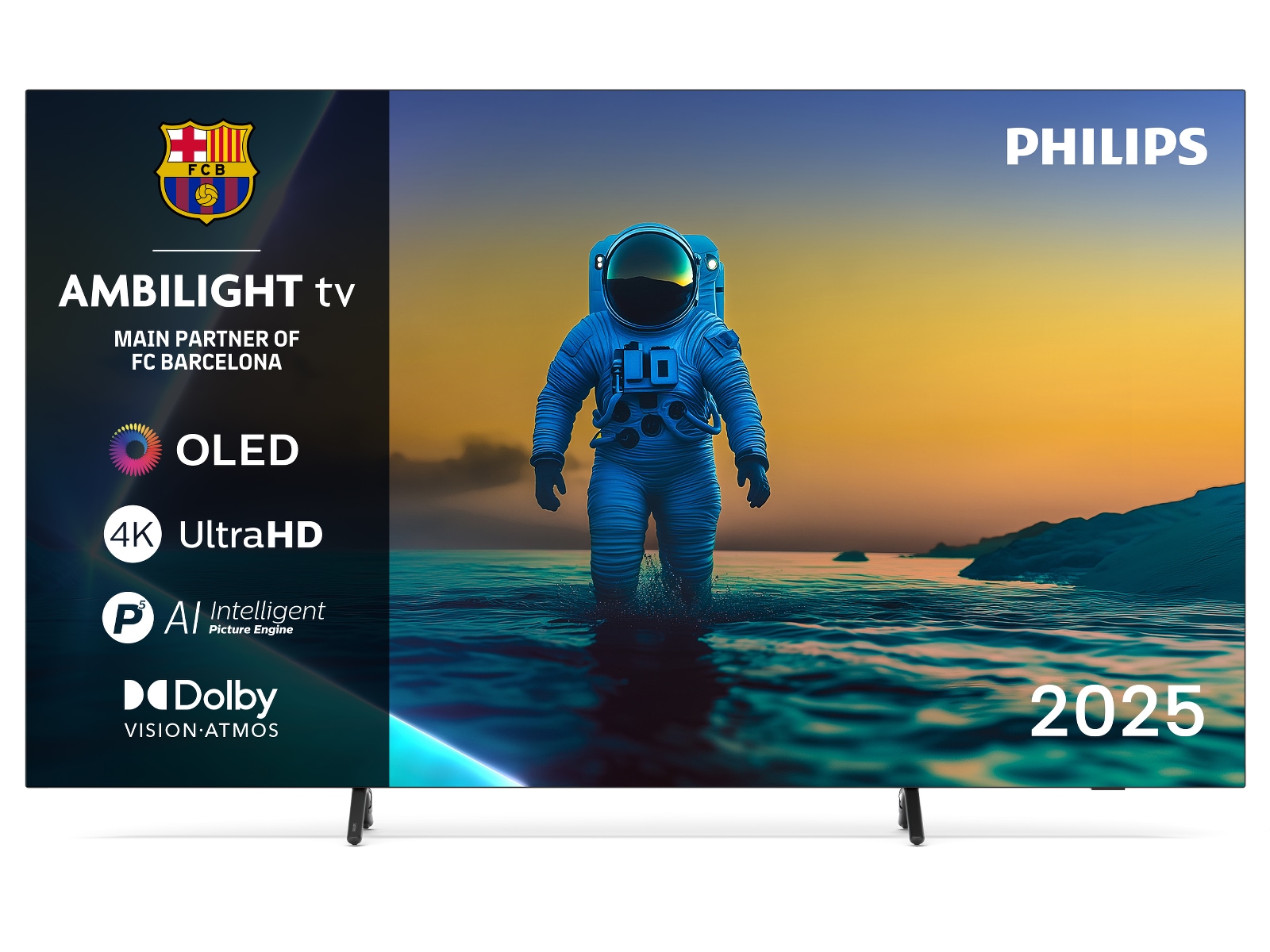 Philips 77" OLED810/12 OLED Smart Ambilight AI TV (2025) -B-Grade Demo TV/projektor