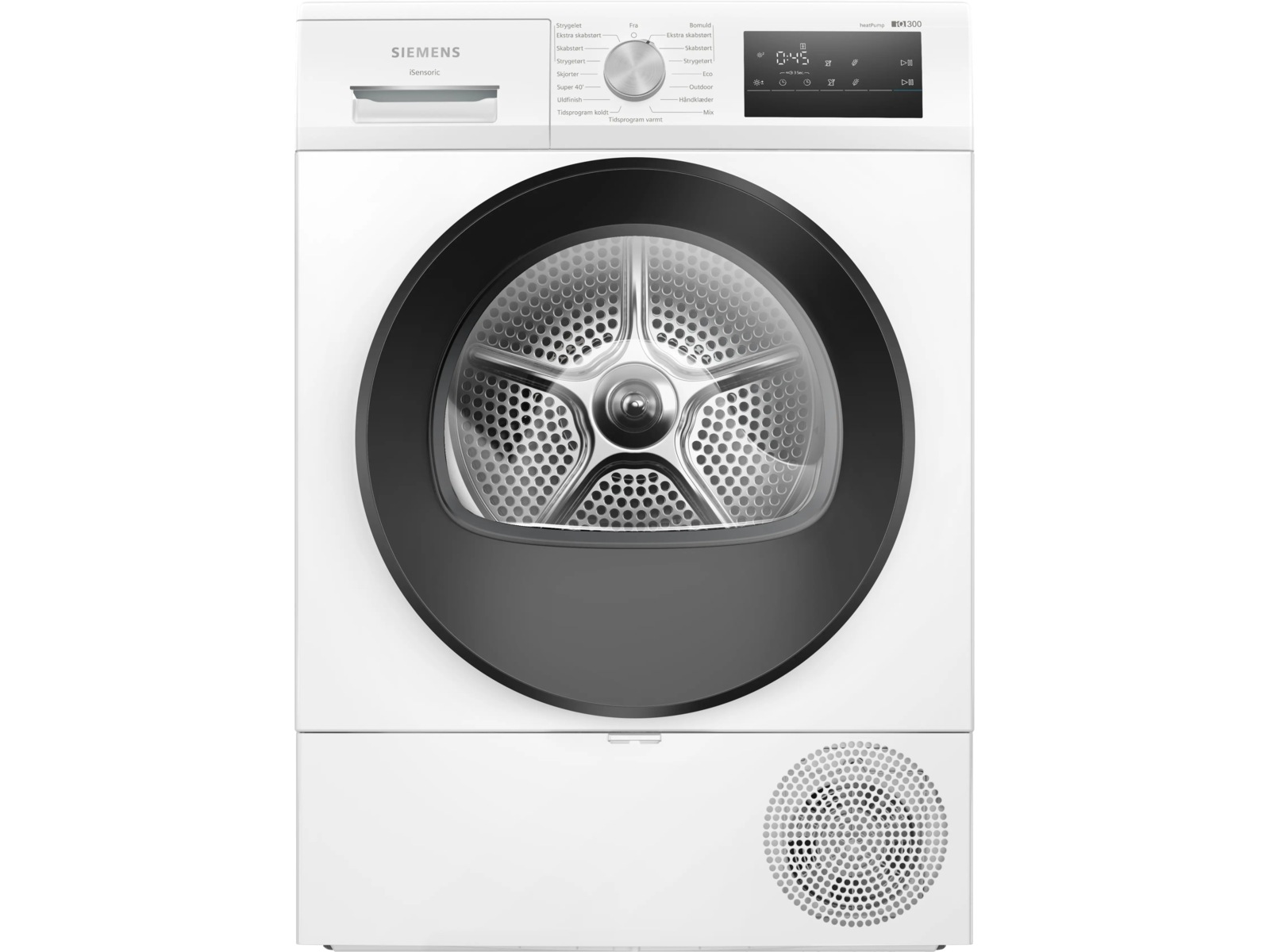 Siemens WT45HV0EDN, iQ300 Tørketrommel (hvit) Tørketrommel