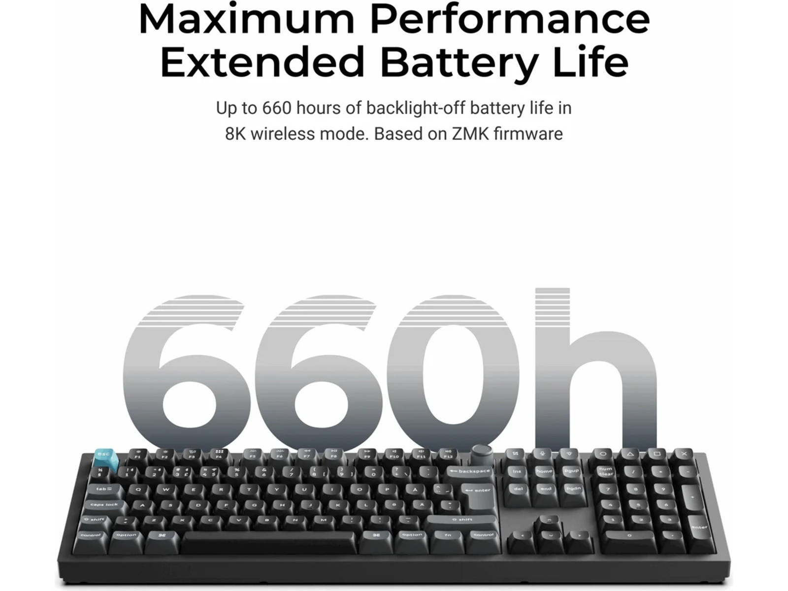 Keychron Q1 Ultra 100% 8K Red Trådløs Gamingtastatur Gamingtastatur