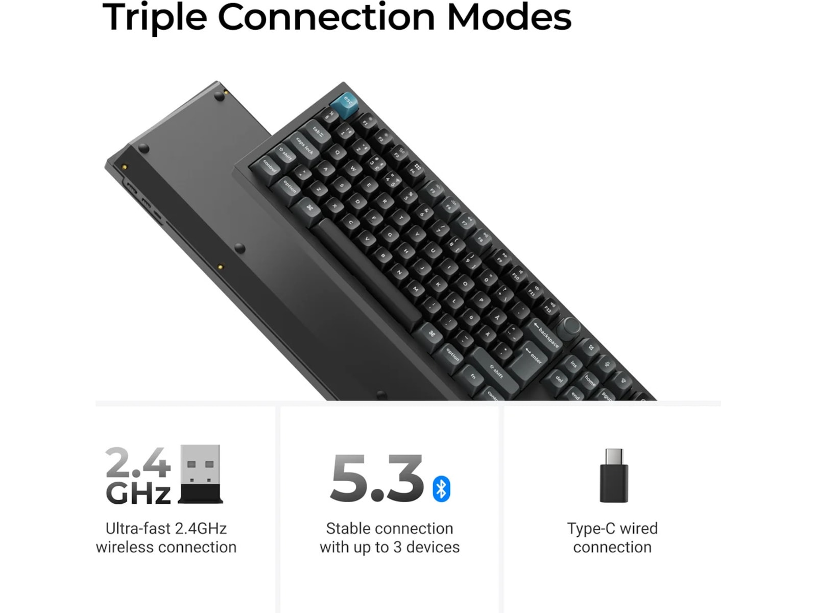 Keychron Q1 Ultra 100% 8K Red Trådløs Gamingtastatur Gamingtastatur