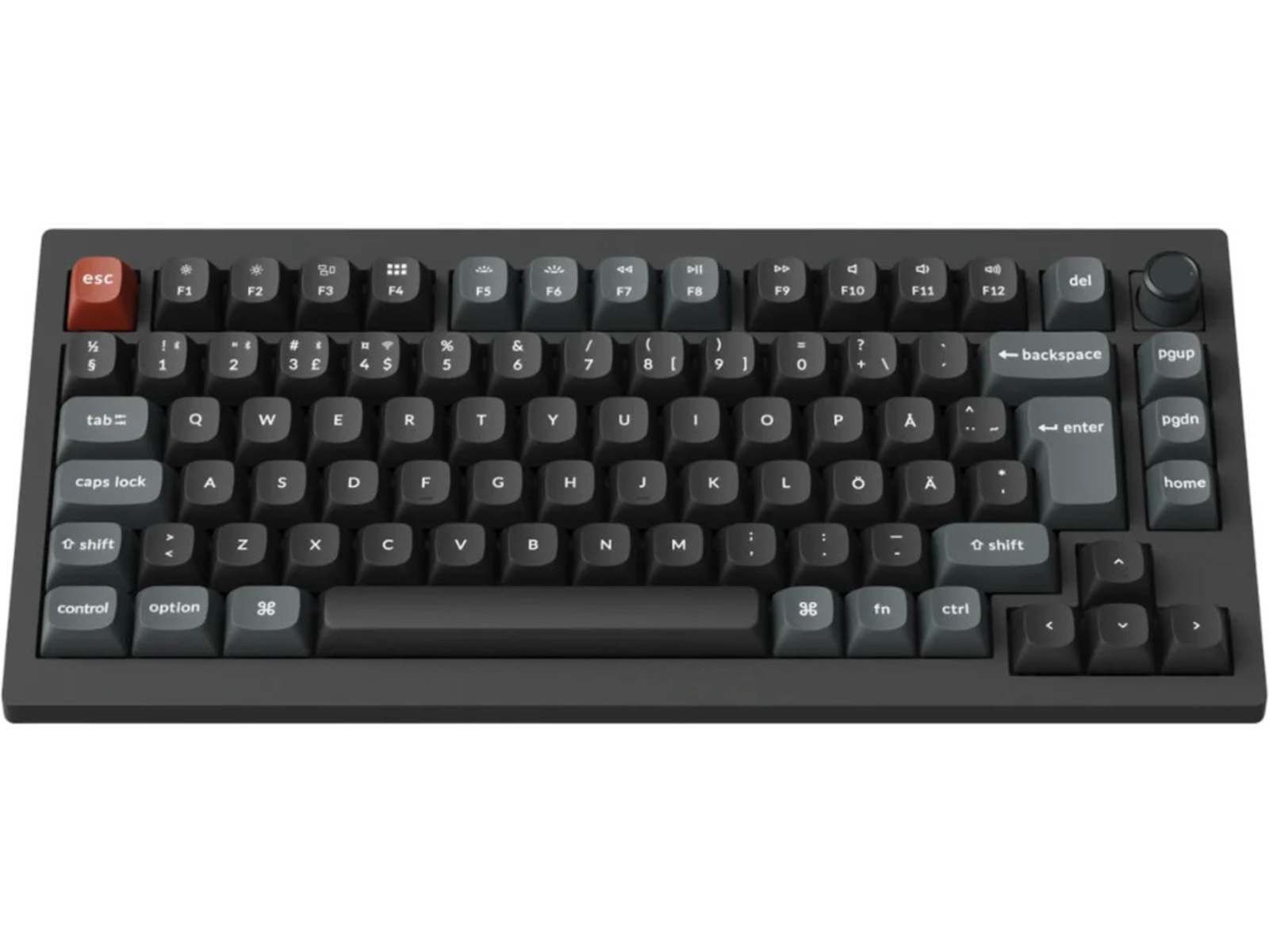 Keychron V1 Ultra 75% 8K Red Trådløst Gamingtastatur  Gamingtastatur