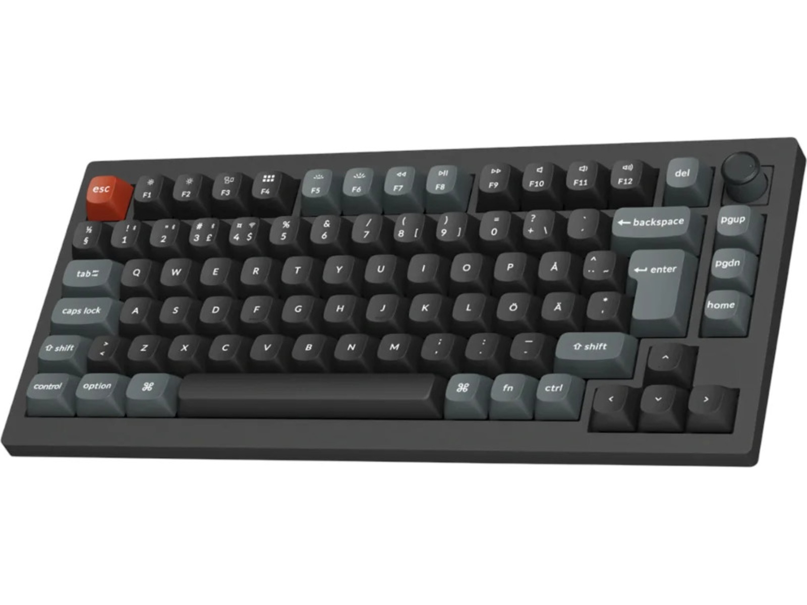 Keychron V1 Ultra 75% 8K Red Trådløst Gamingtastatur  Gamingtastatur