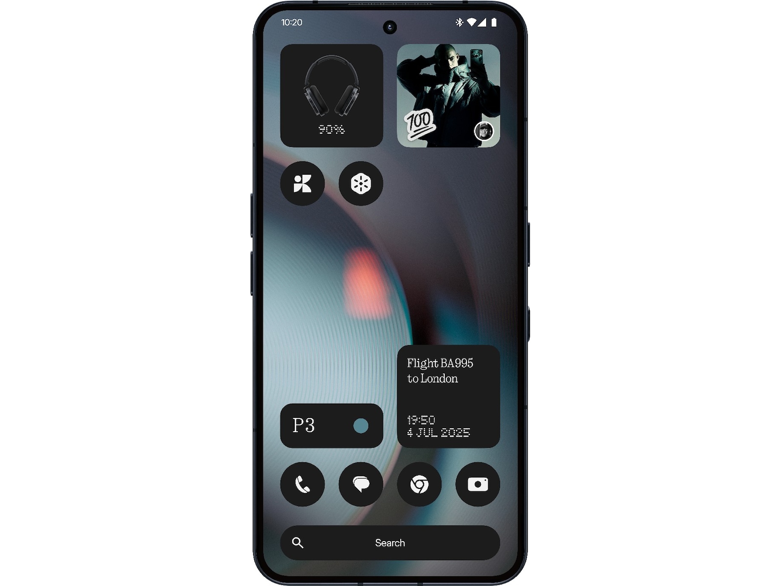 Nothing Phone (3) 256GB (sort) Mobiltelefoner