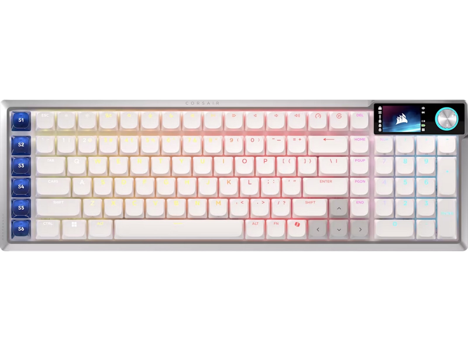 Corsair Vanguard Air 99 trådløst gamingtastatur (hvit) -B-Grade Demo tastatur