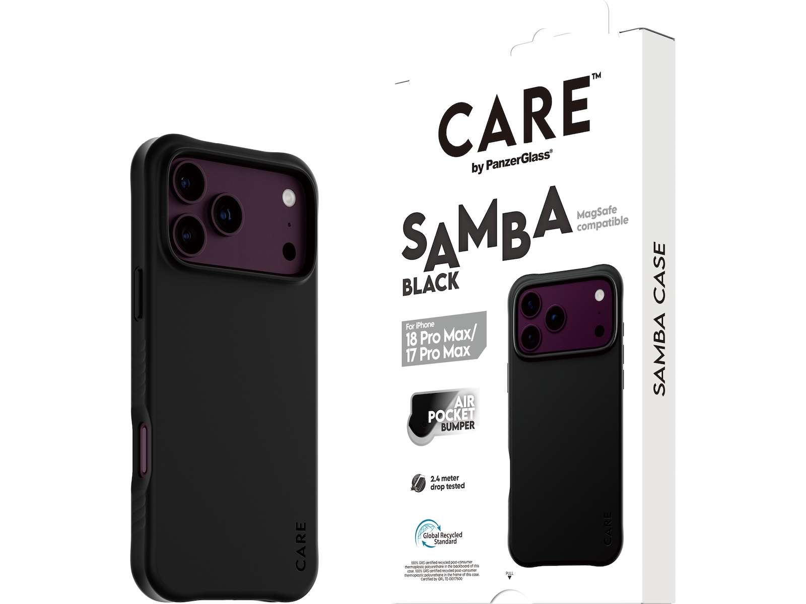 PanzerGlass CARE iPhone 17 Pro Max / 18 Pro Max Samba deksel (sort) Deksel til mobiltelefon
