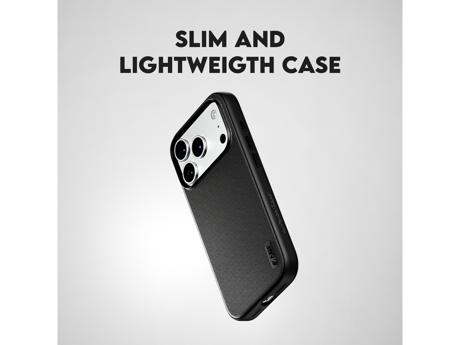 PanzerGlass CARE iPhone 17 Pro Max / 18 Pro Max Fusion Fabric deksel (sort) Deksel til mobiltelefon