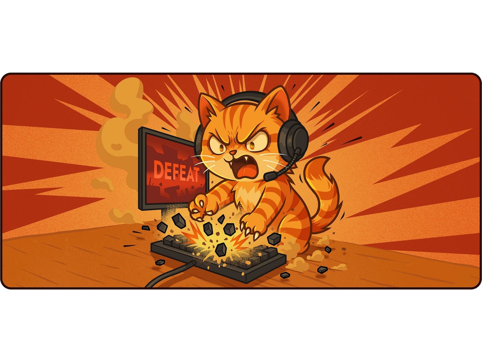 Lexip Fleksibel musematte XXL (Ragecat) Gamingmusematte