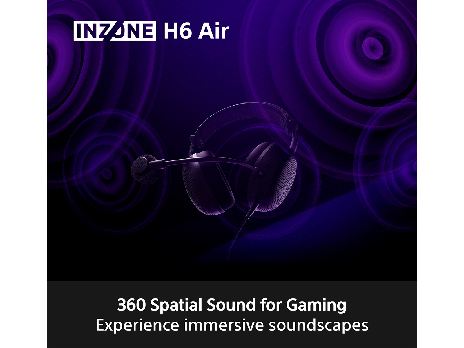 Sony INZONE H6 Air gaming headset med åpen bakside -B-Grade Demo headset