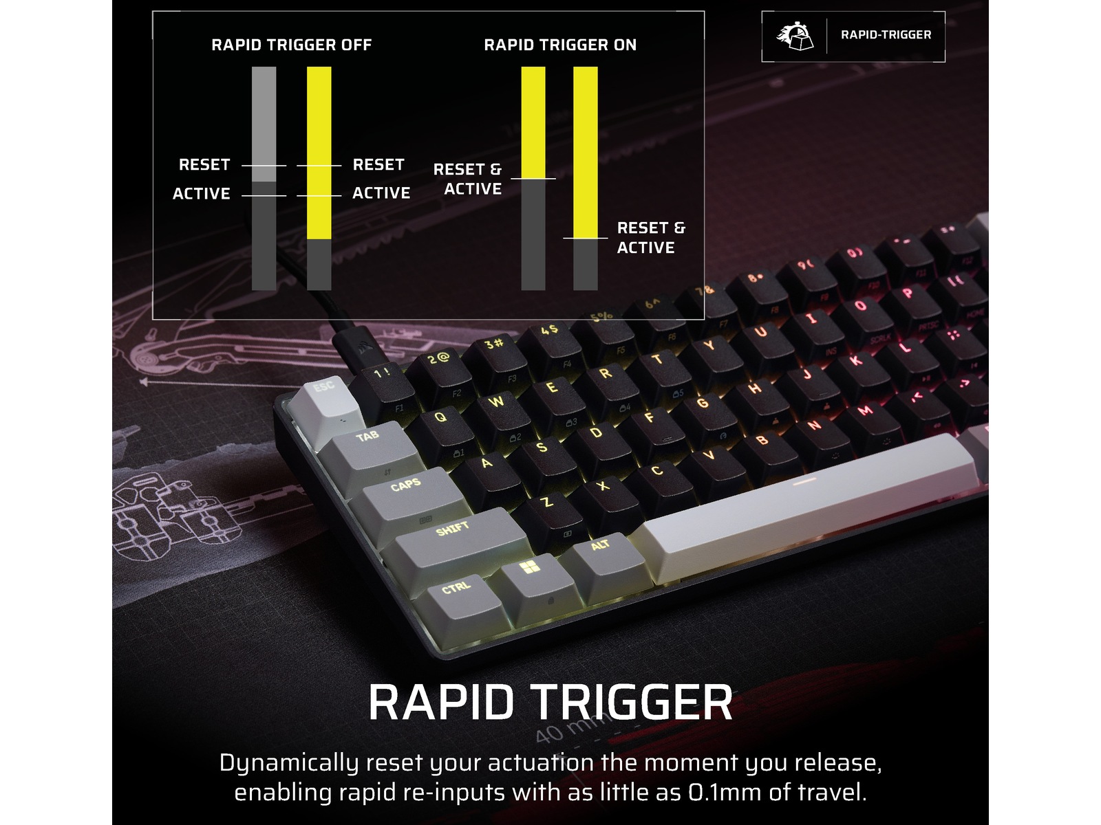 CORSAIR CLIPPER PRO MINI 60 Gamingtastatur