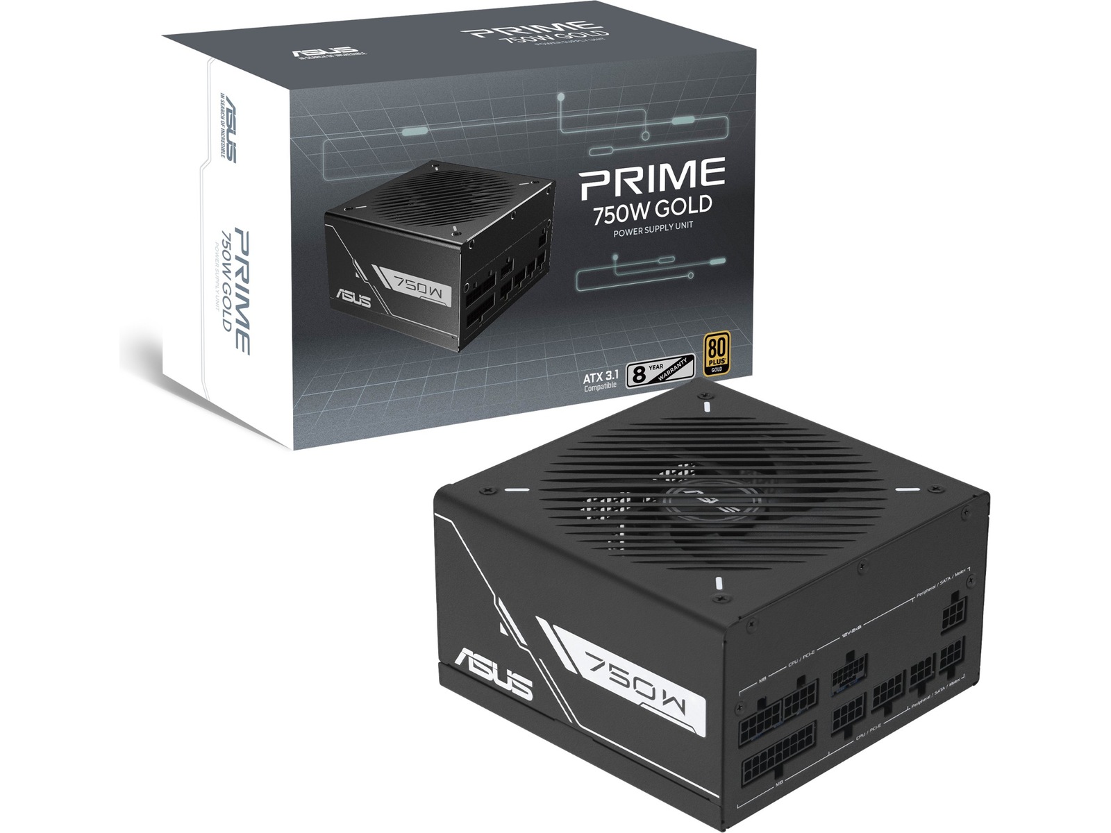 ASUS PRIME 750W GOLD 2026 PSU Enheter
