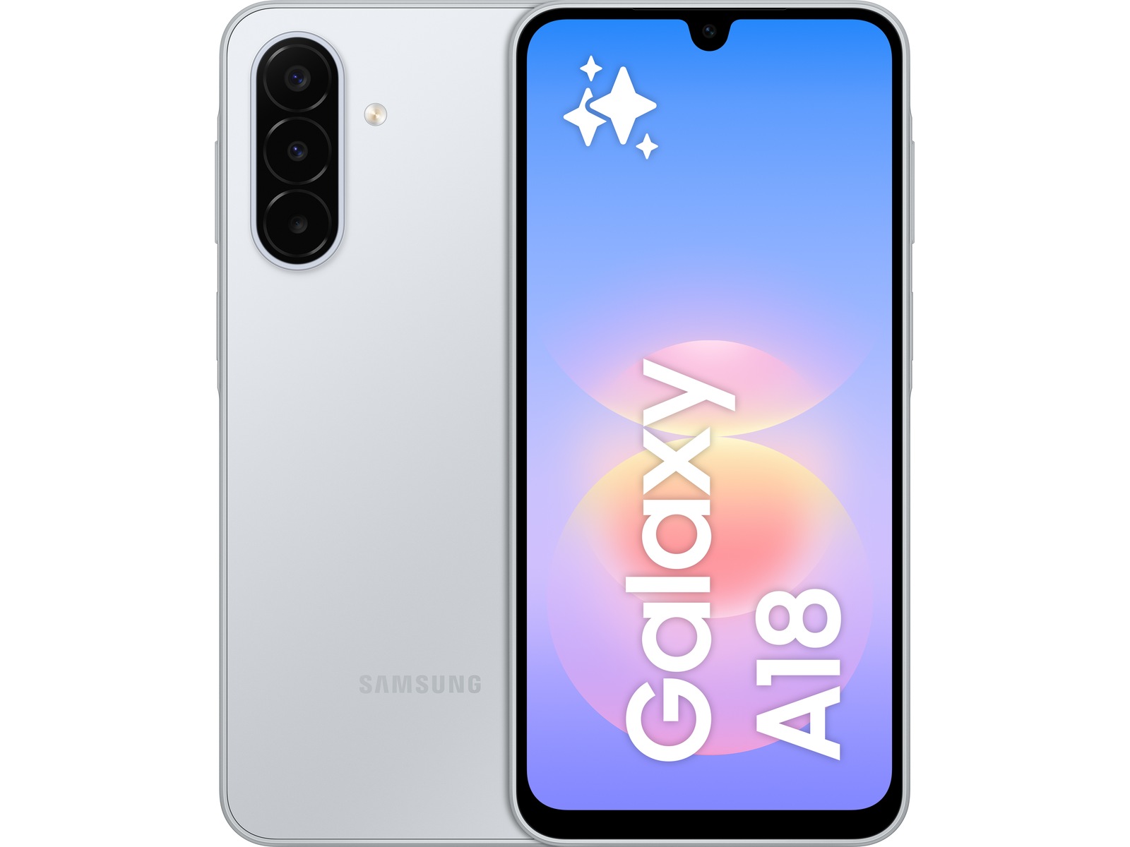 Samsung Galaxy A18 LTE 128GB (sølv) Mobiltelefoner