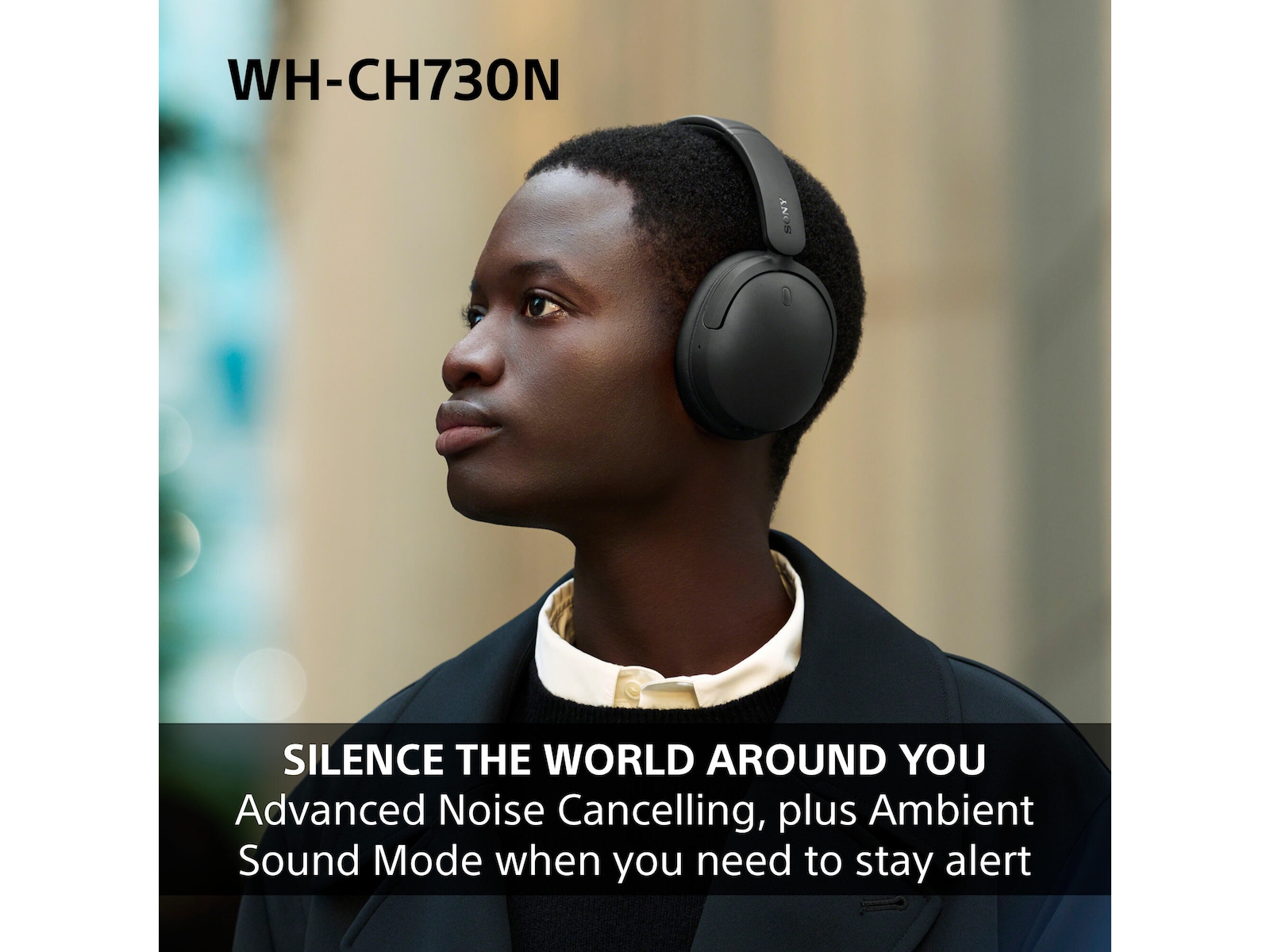 Sony WH-CH730N trådløse støydempende hodetelefoner (blå) Hodetelefoner