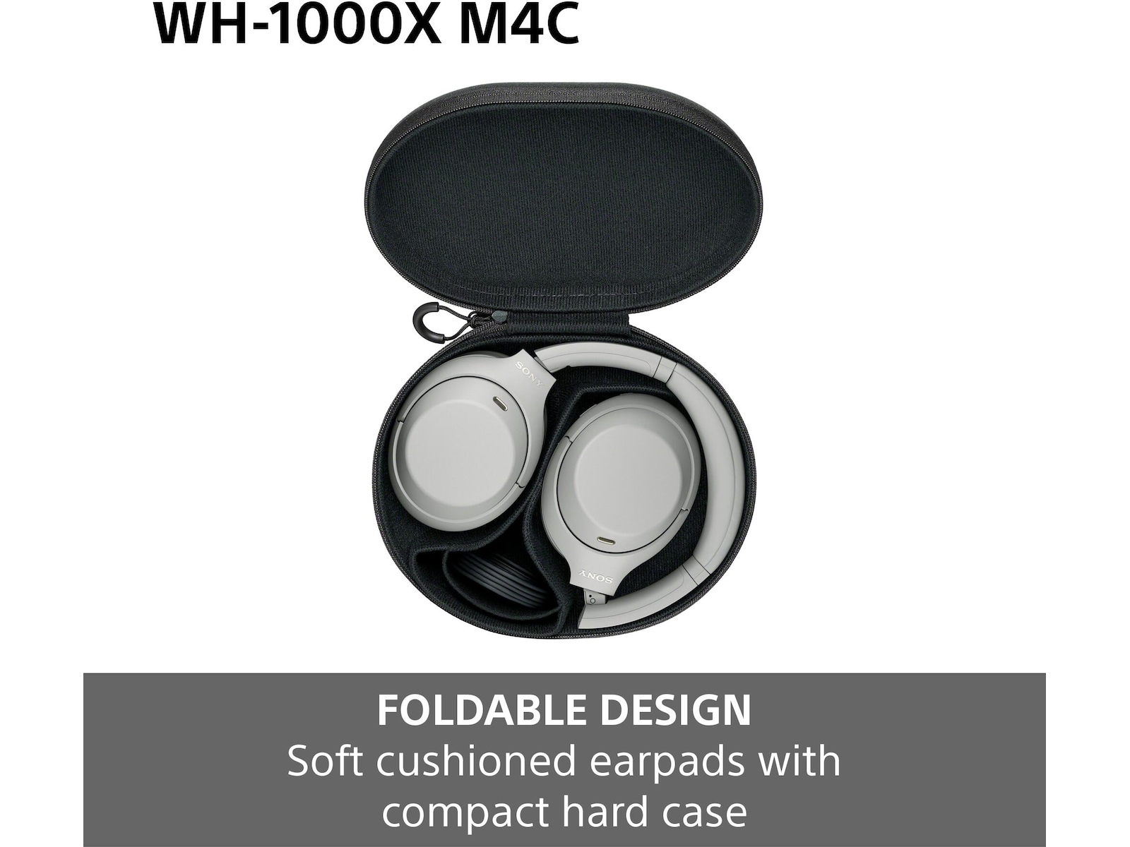 Sony WH-1000XM4C støydempende trådløse over-øre-hodetelefoner (lavendel) Hodetelefoner