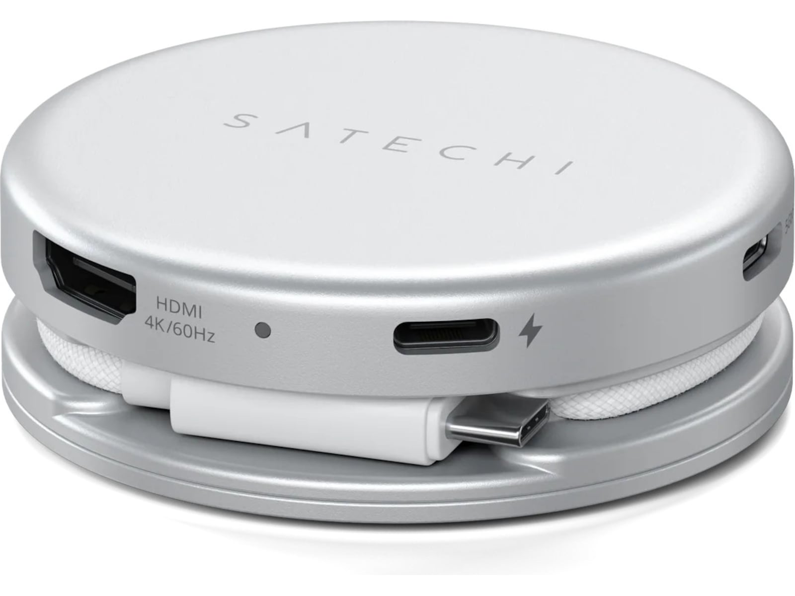 Satechi OntheGo 5-i-1 Multiport-adapter (sølv) Dockingstasjon & USB-HUB