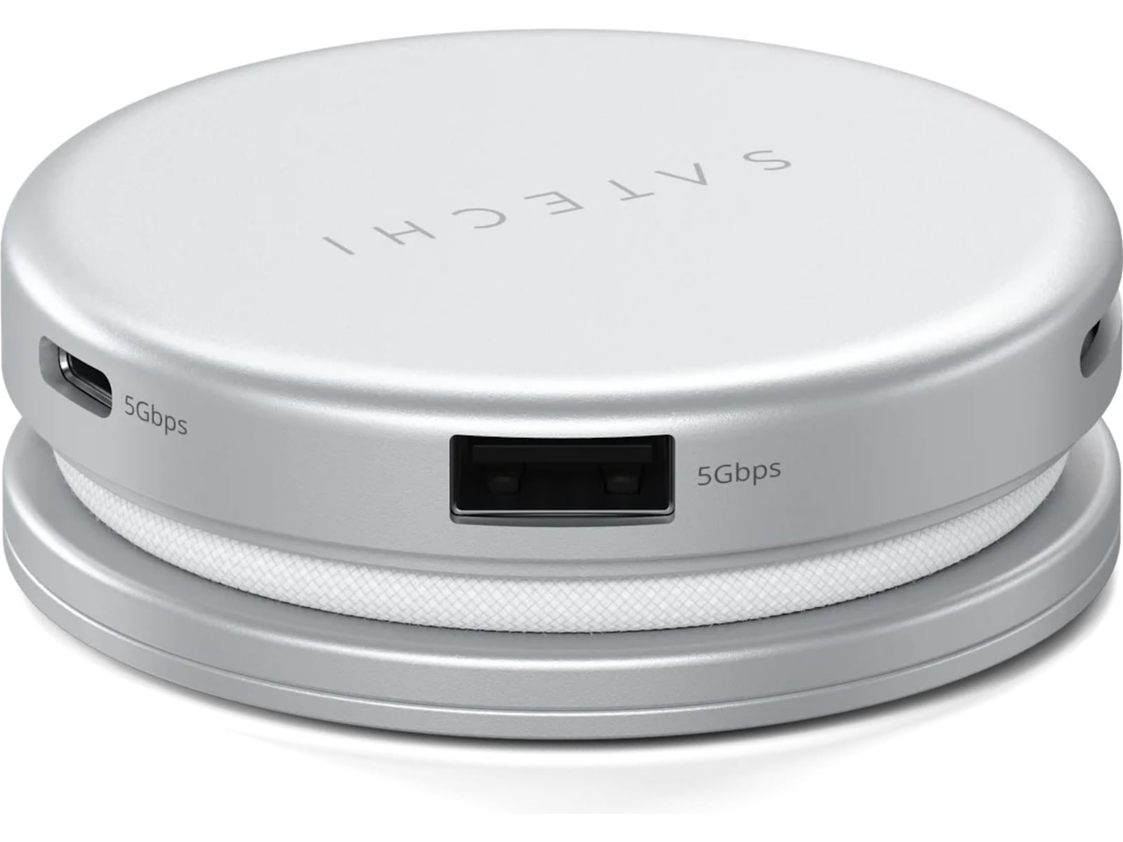 Satechi OntheGo 5-i-1 Multiport-adapter (sølv) Dockingstasjon & USB-HUB