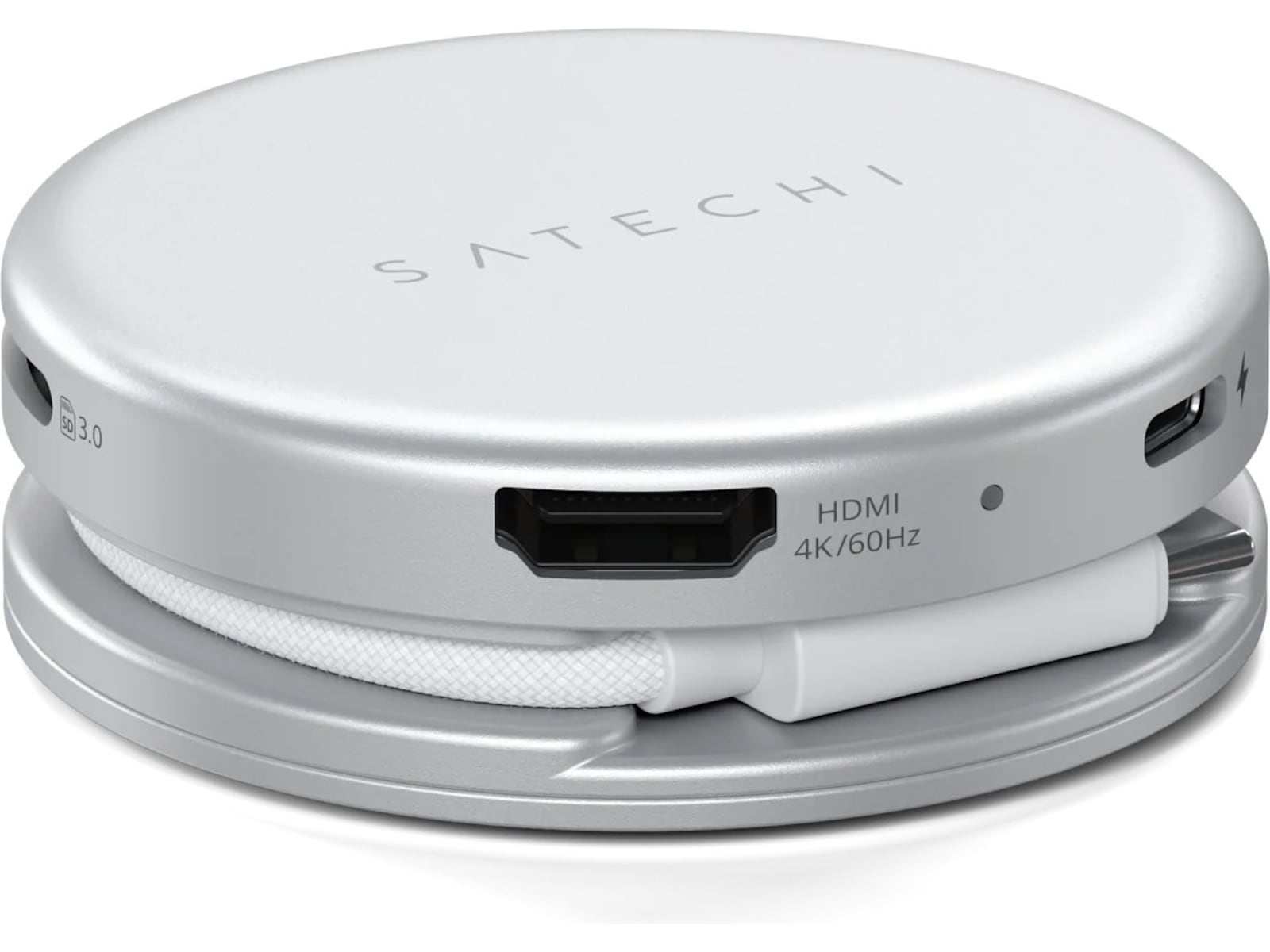 Satechi OntheGo 5-i-1 Multiport-adapter (sølv) Dockingstasjon & USB-HUB
