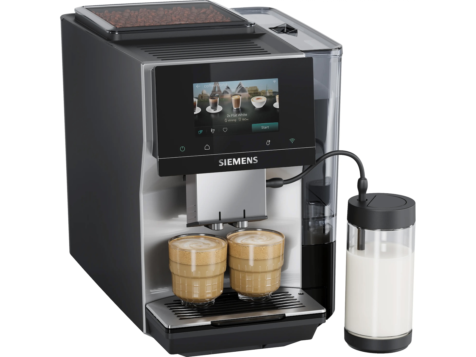 Siemens Helautomatisk kaffemaskin EQ700 iAroma Inox silver metallic Espressomaskiner