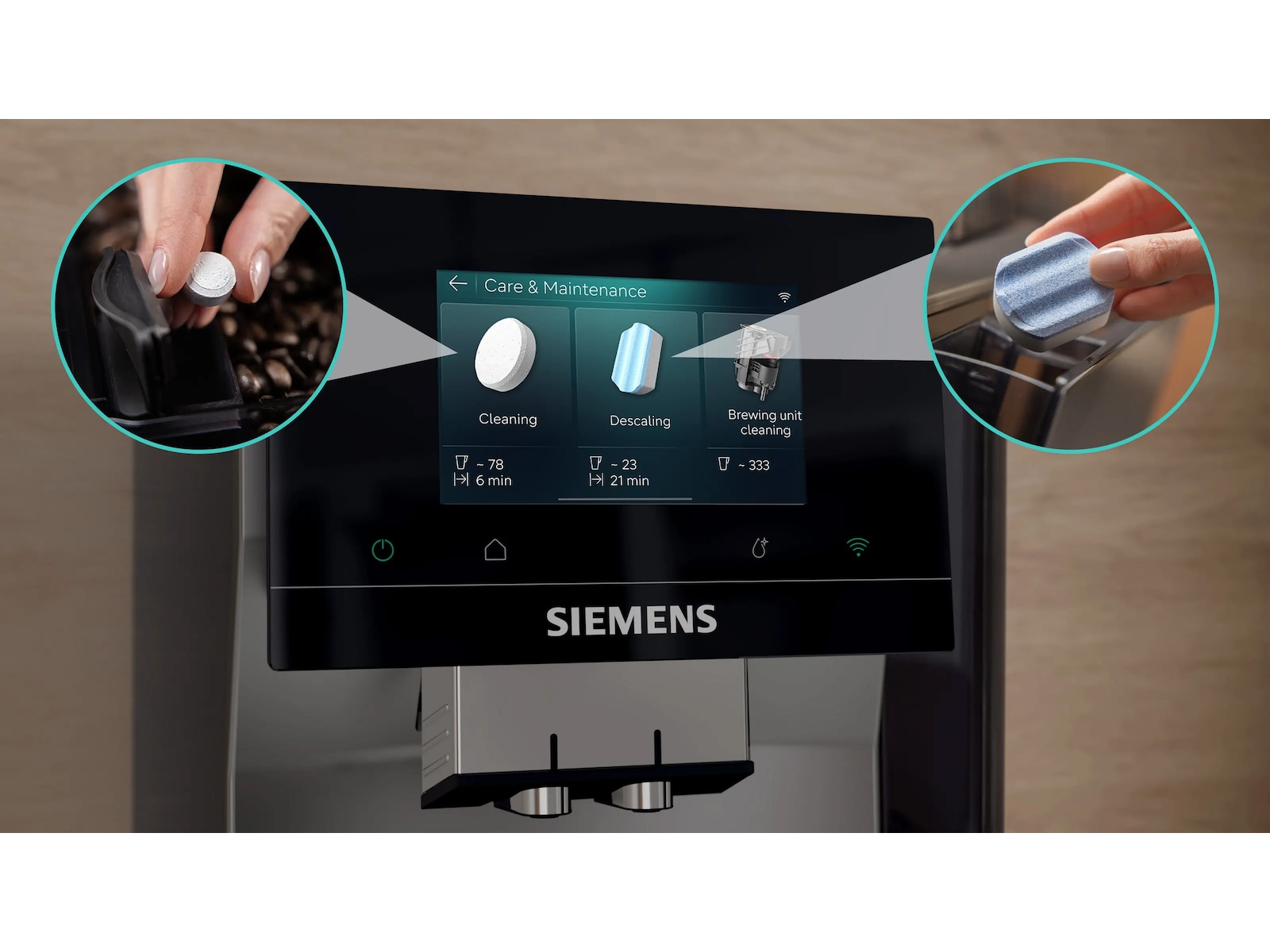 Siemens Helautomatisk kaffemaskin EQ700 iAroma Inox silver metallic Espressomaskiner