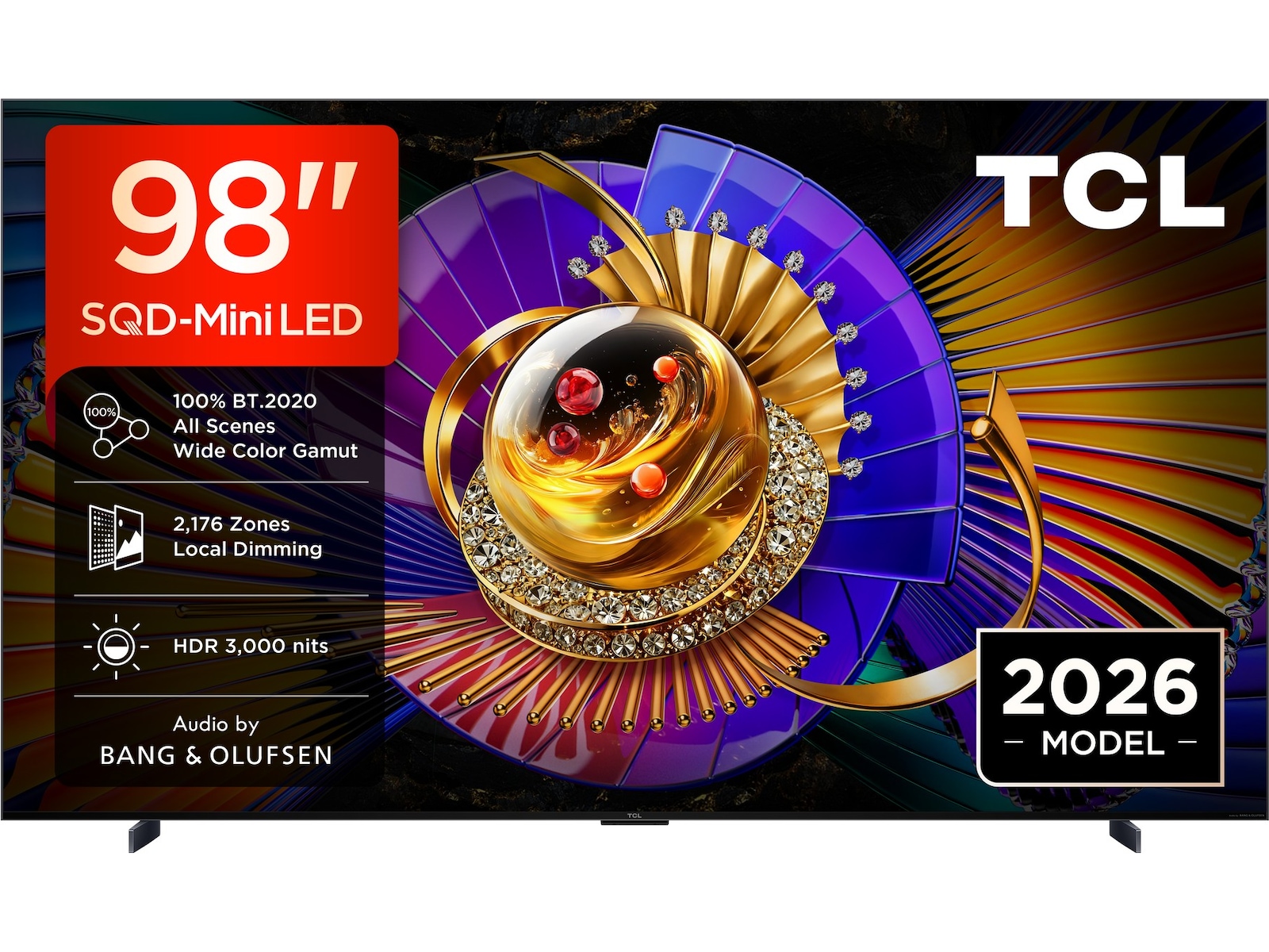 TCL C7L 98" SQD-Mini LED Smart TV (2026) Over 80 tommer TV