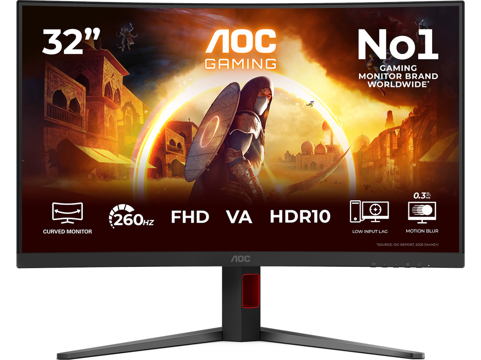 AOC 32" curved gamingskjerm C32G4Z Skjermer