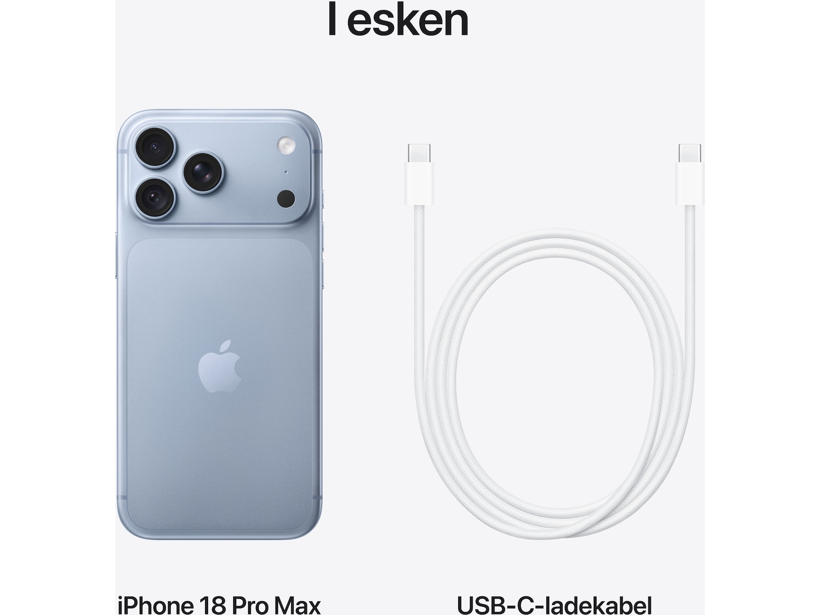 iPhone 18 Pro Max 2TB (glacier) Mobiltelefoner