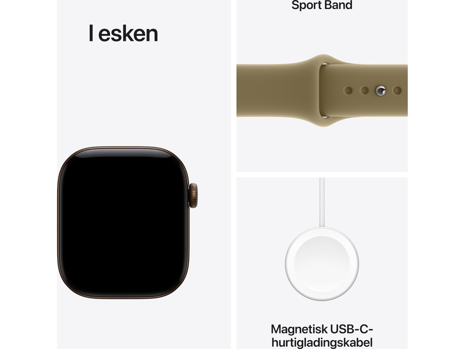 Apple Watch Series 12 GPS 42mm Aluminium (dark bronze) Smartklokker