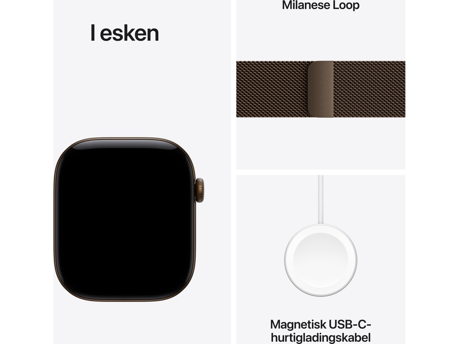 Apple Watch Series 12 GPS 46mm Aluminium (dark bronze) Smartklokker