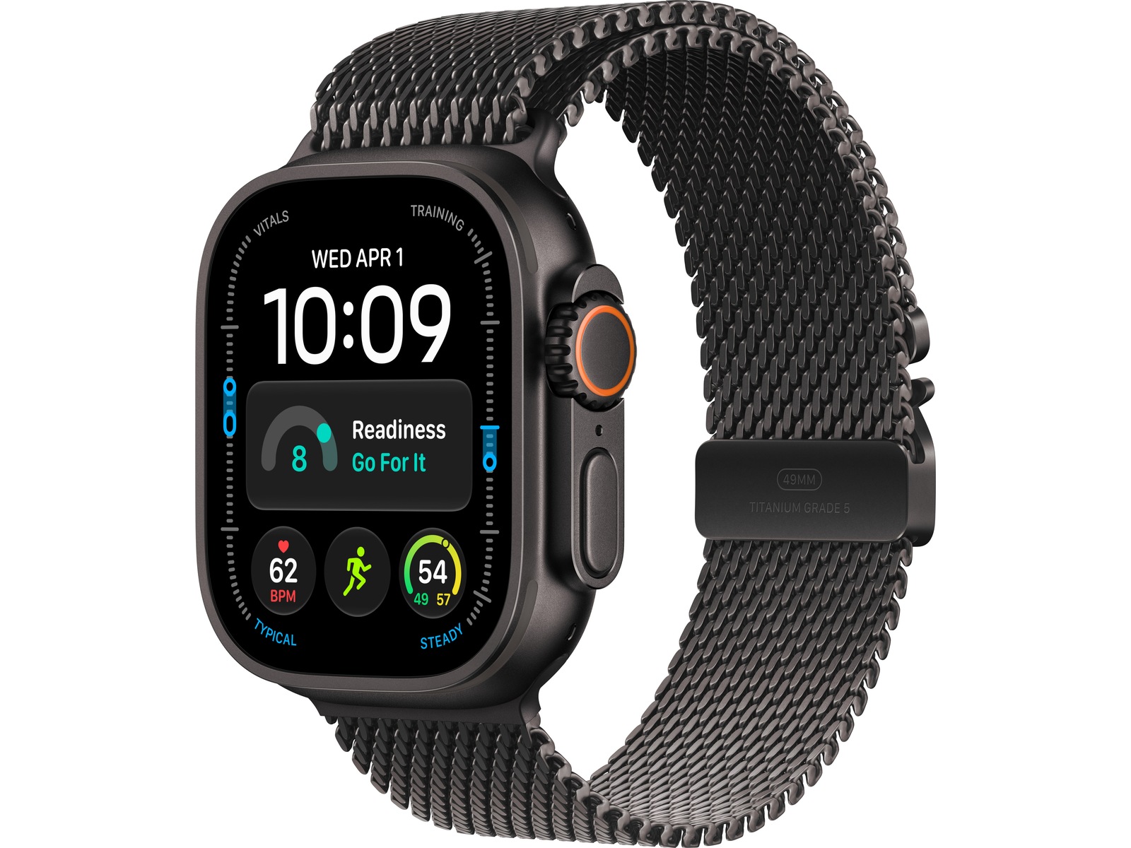 Apple Watch Ultra 4 GPS + LTE 49mm Titanium (sort) Smartklokker