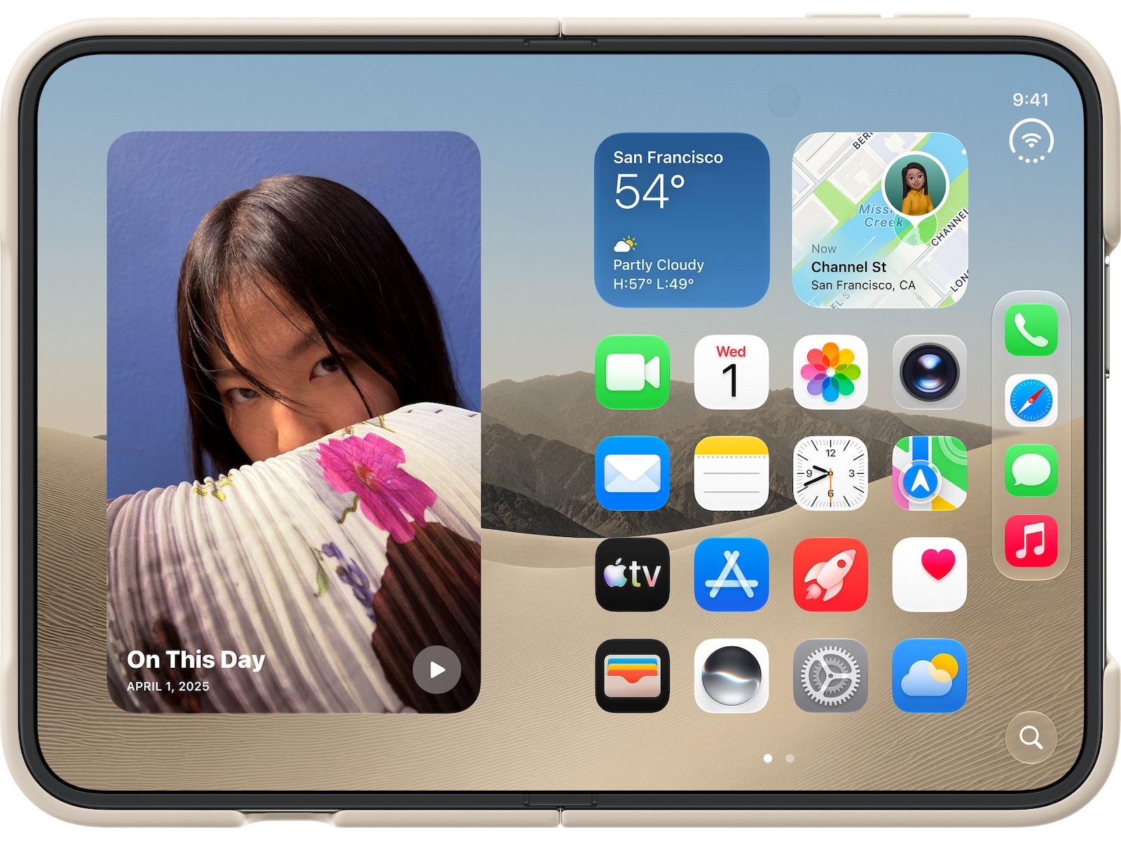 Apple iPhone Duo Case (sand) Deksel til mobiltelefon