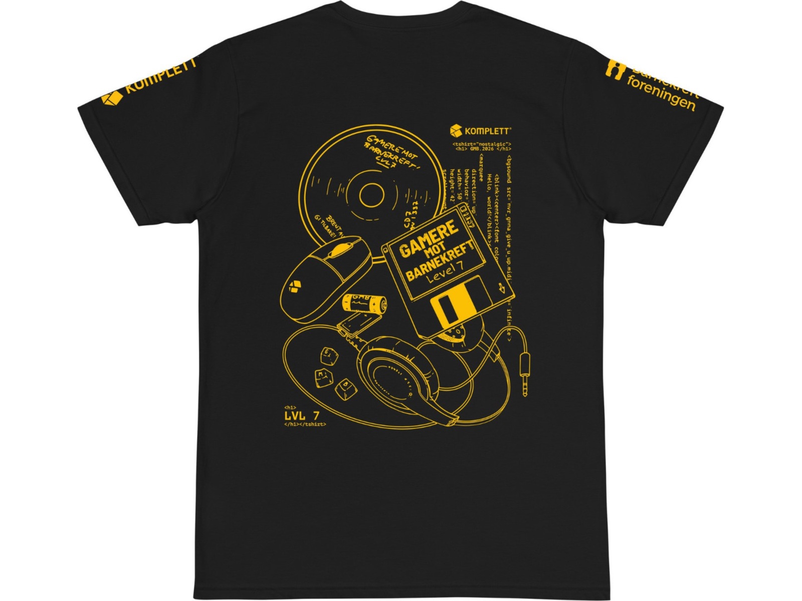 Gamere Mot Barnekreft T-skjorte & Hettegenser 3XL Merchandise
