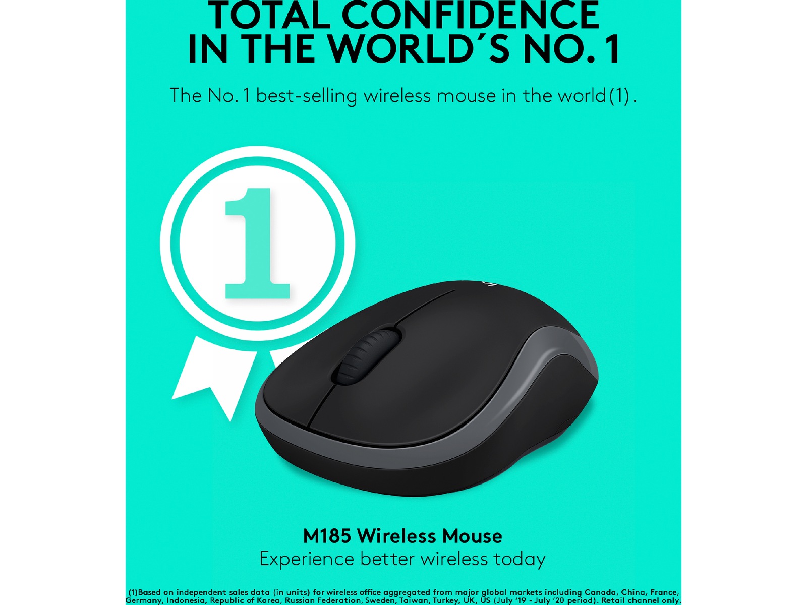 Logitech M185 Trådløs Mus Swift Grey Mus