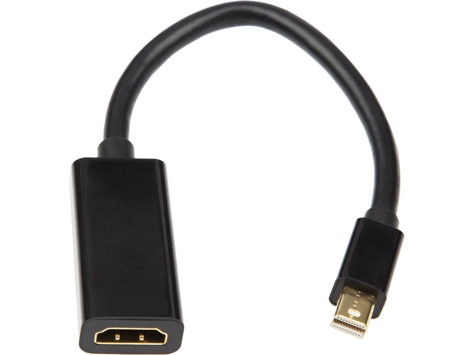 MiniDP til HDMI Adapter 5cm (sort) Kabeladaptere & overganger