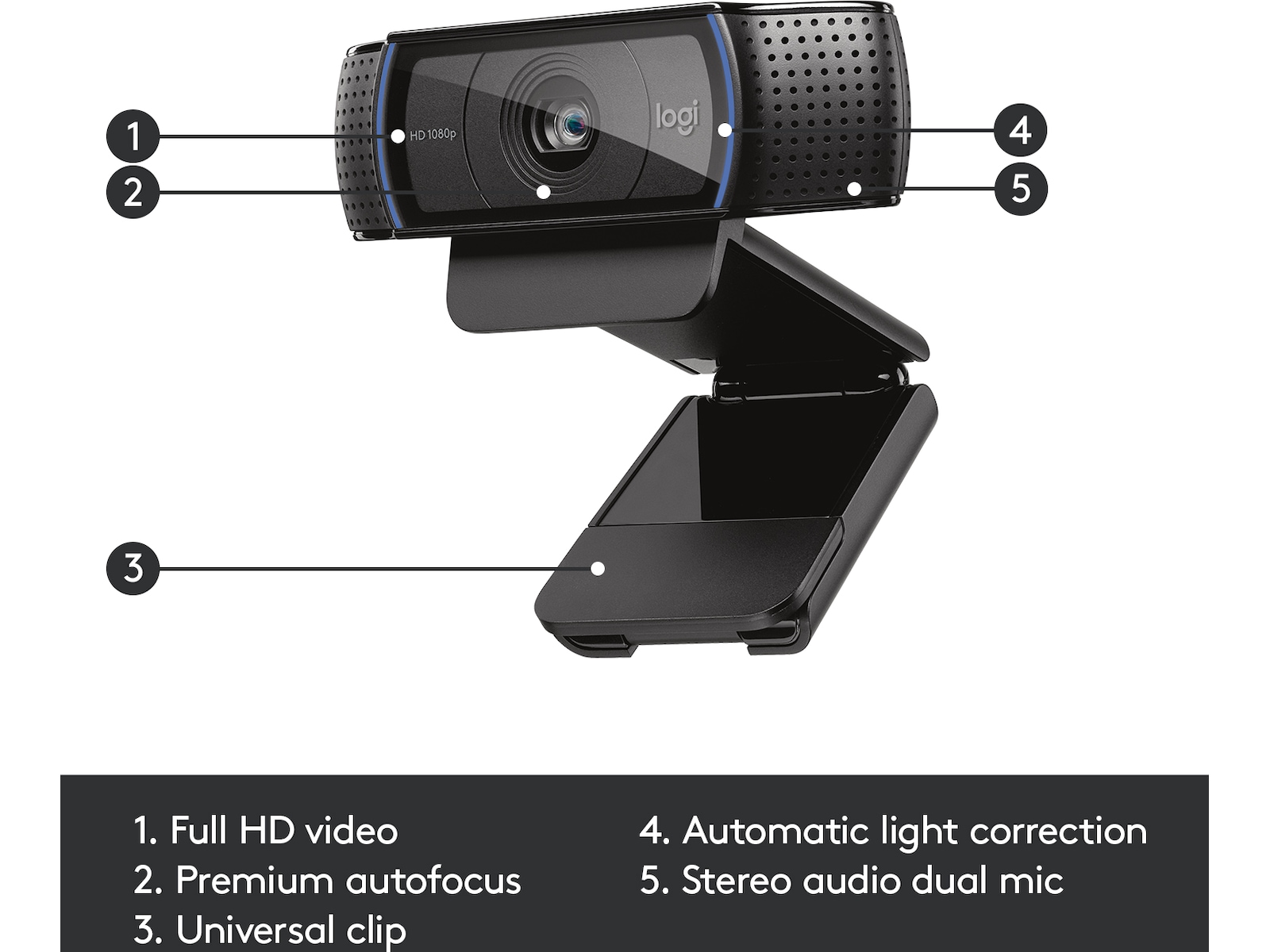 Logitech HD Pro C920 Webkamera Webkamera