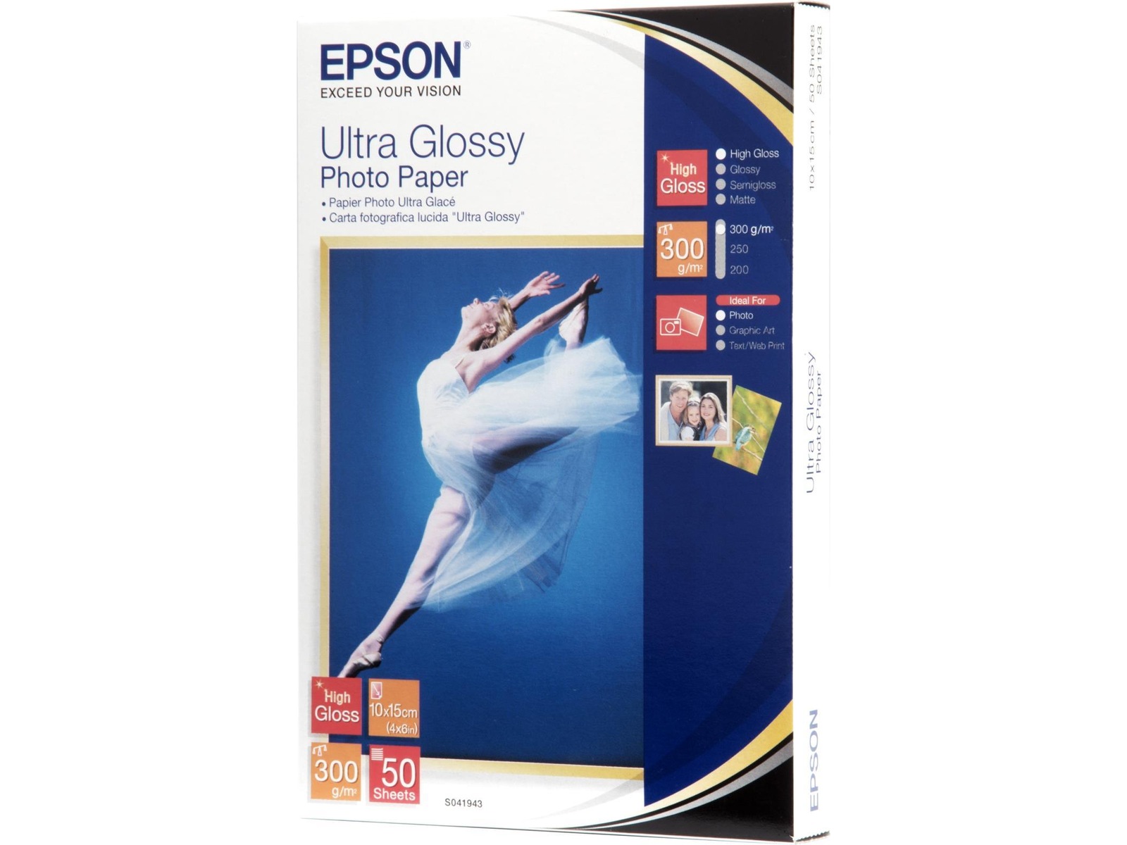 Epson Ultra Glossy Photo Paper 10x15cm Papir