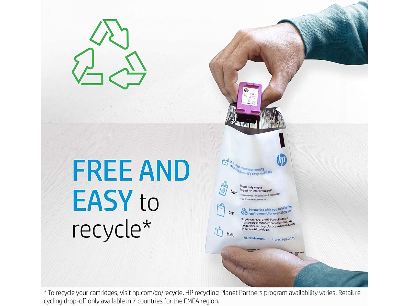 HP Blekk 304XL Tri-Colour Blekkpatroner