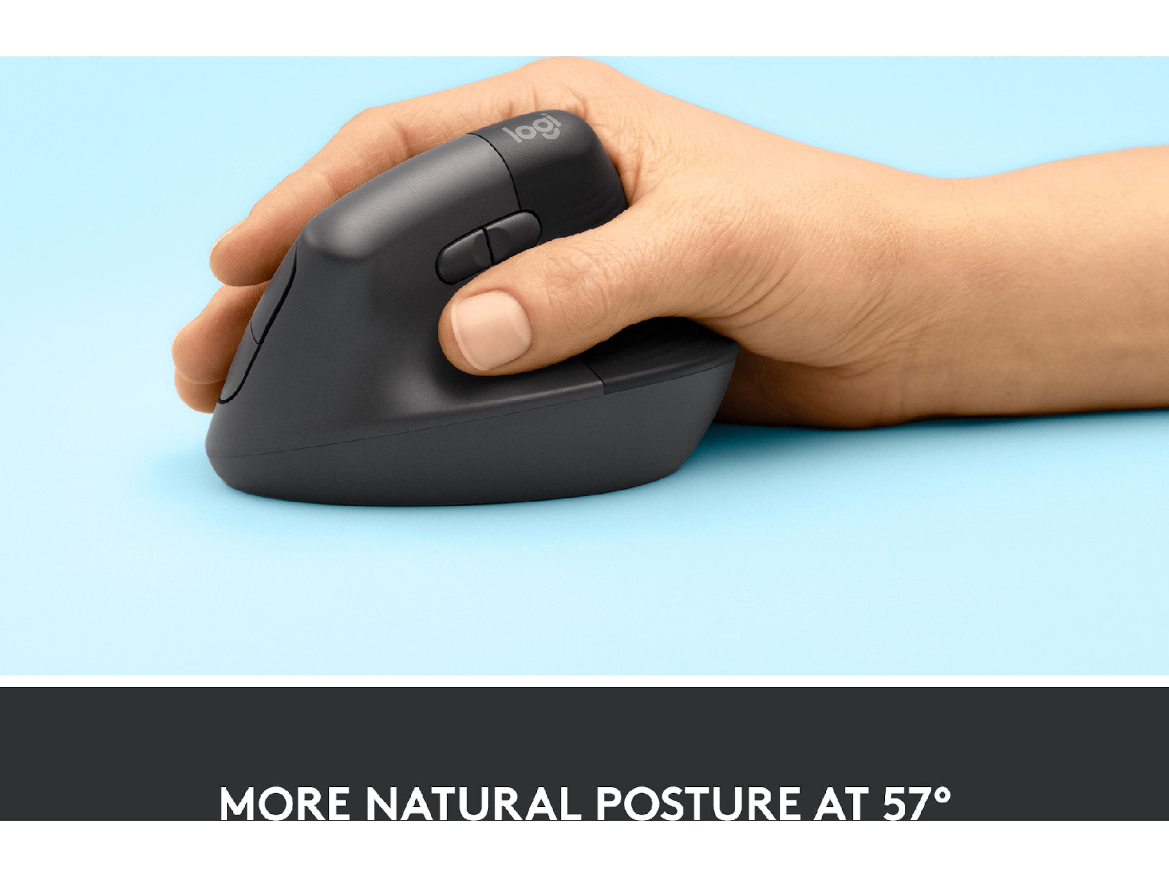 Logitech Lift Vertikal mus (graphite) Mus