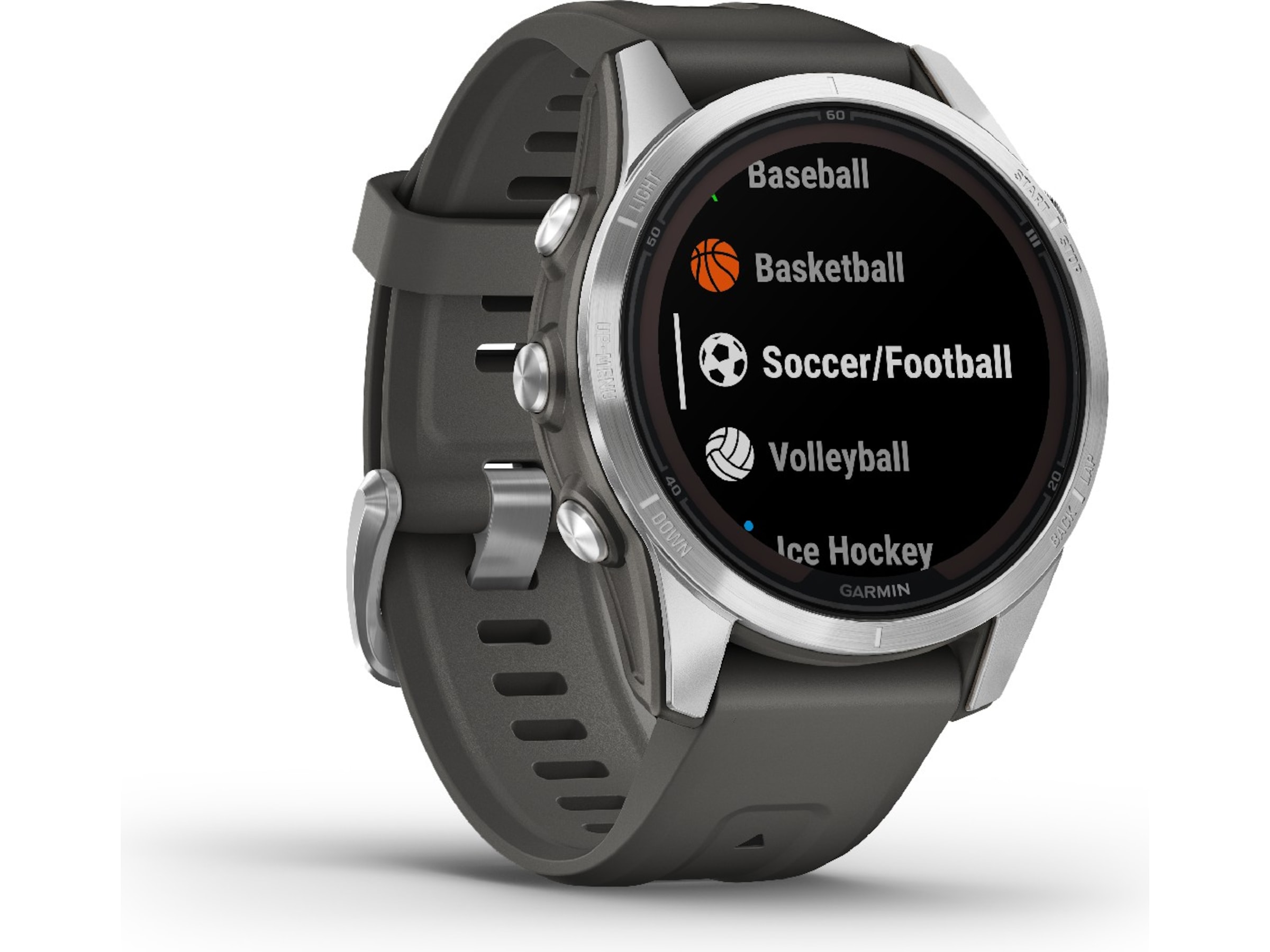 Garmin fenix 7S Pro Solar 42mm GPS (silver/graphite) Smartklokker
