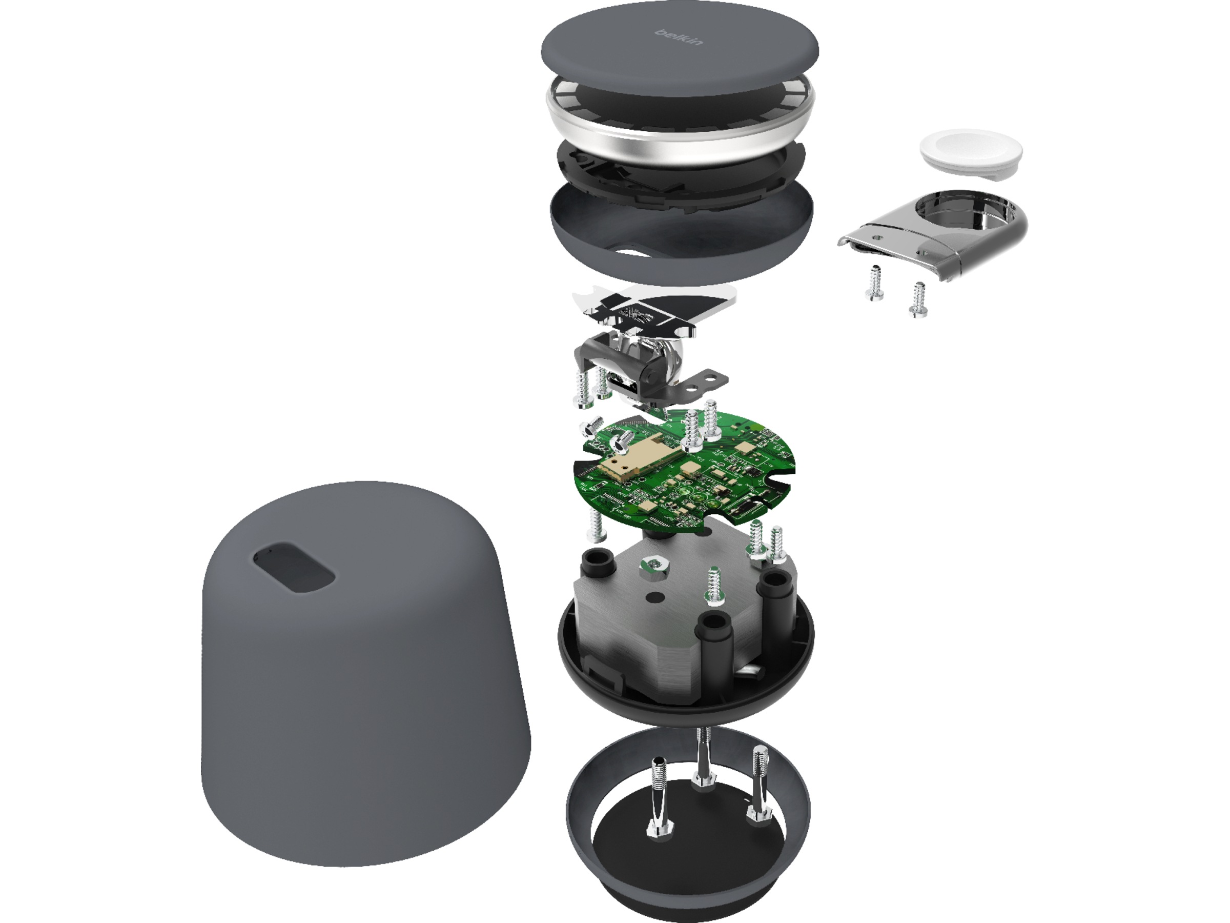 Belkin Boost Charge Pro 2-i-1 15W Trådløs ladestasjon (charcoal) Trådløs lader