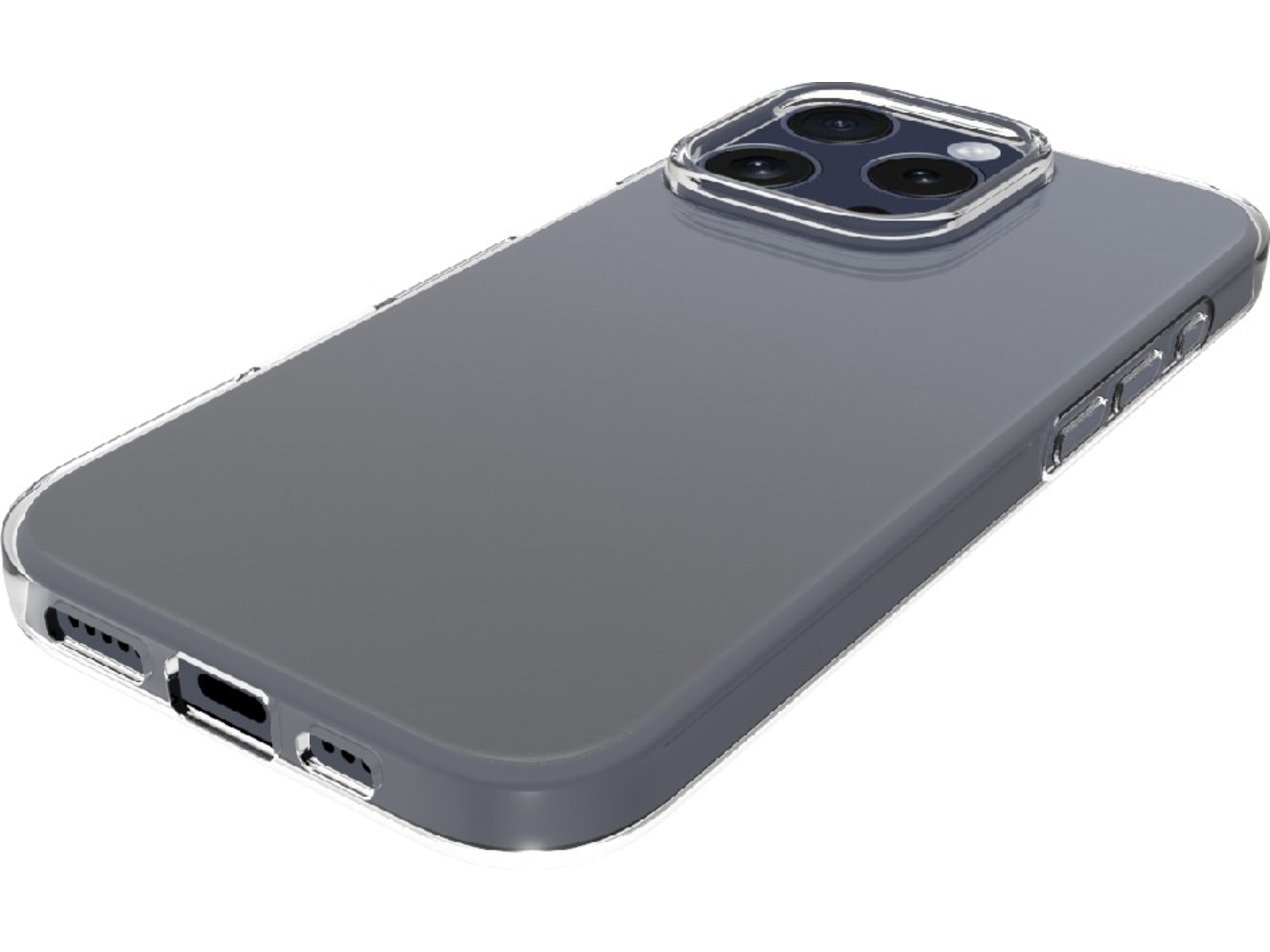 iiglo iPhone 16 Pro Silikondeksel (gjennomsiktig) Deksel til mobiltelefon