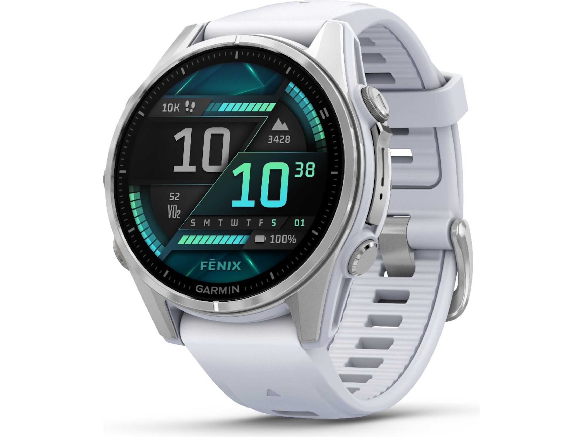 Garmin fenix 8 AMOLED 43mm GPS (stainless steel/whitestone) Smartklokker