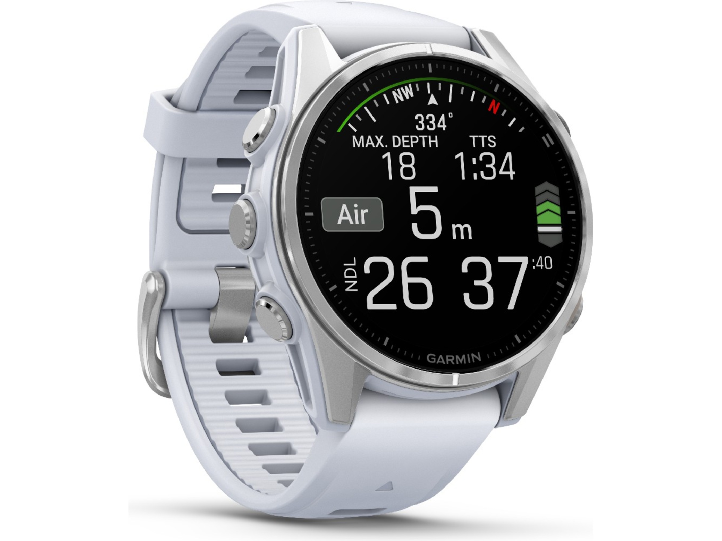Garmin fenix 8 AMOLED 43mm GPS (stainless steel/whitestone) Smartklokker