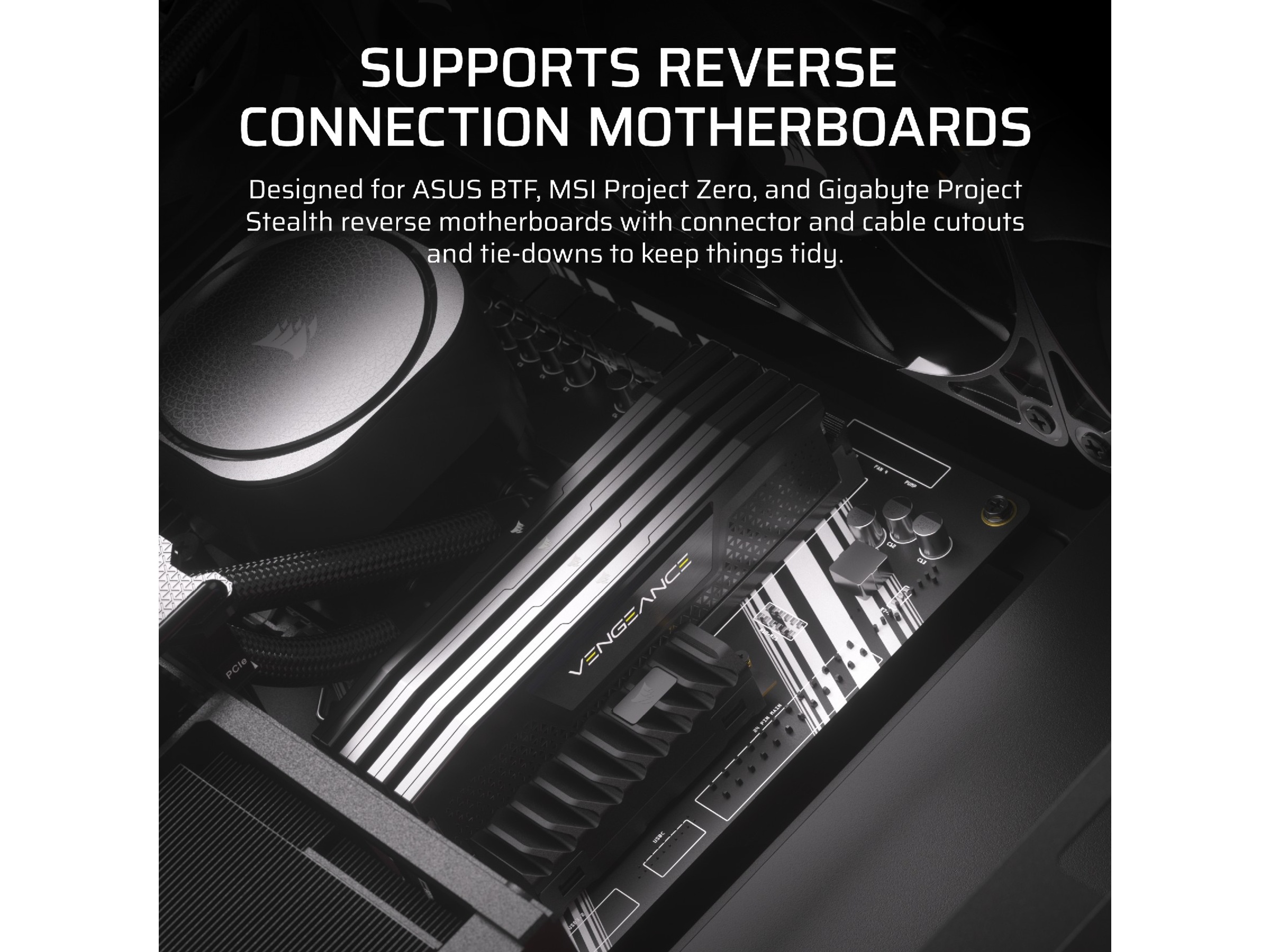 Corsair FRAME 4000D ARGB Mid-Tower (sort) Midi tower