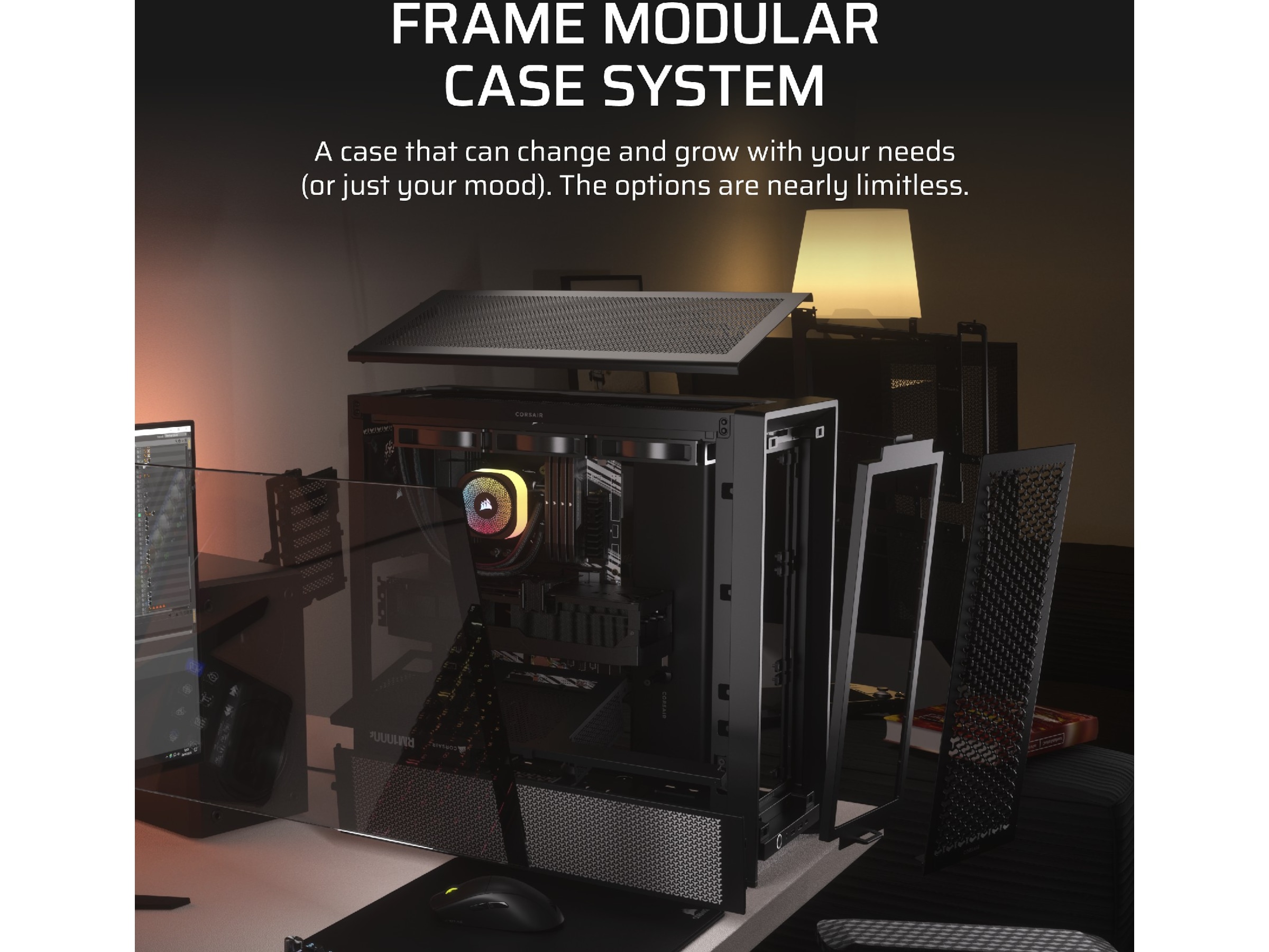 Corsair FRAME 4000D Mid-Tower (sort) Midi tower