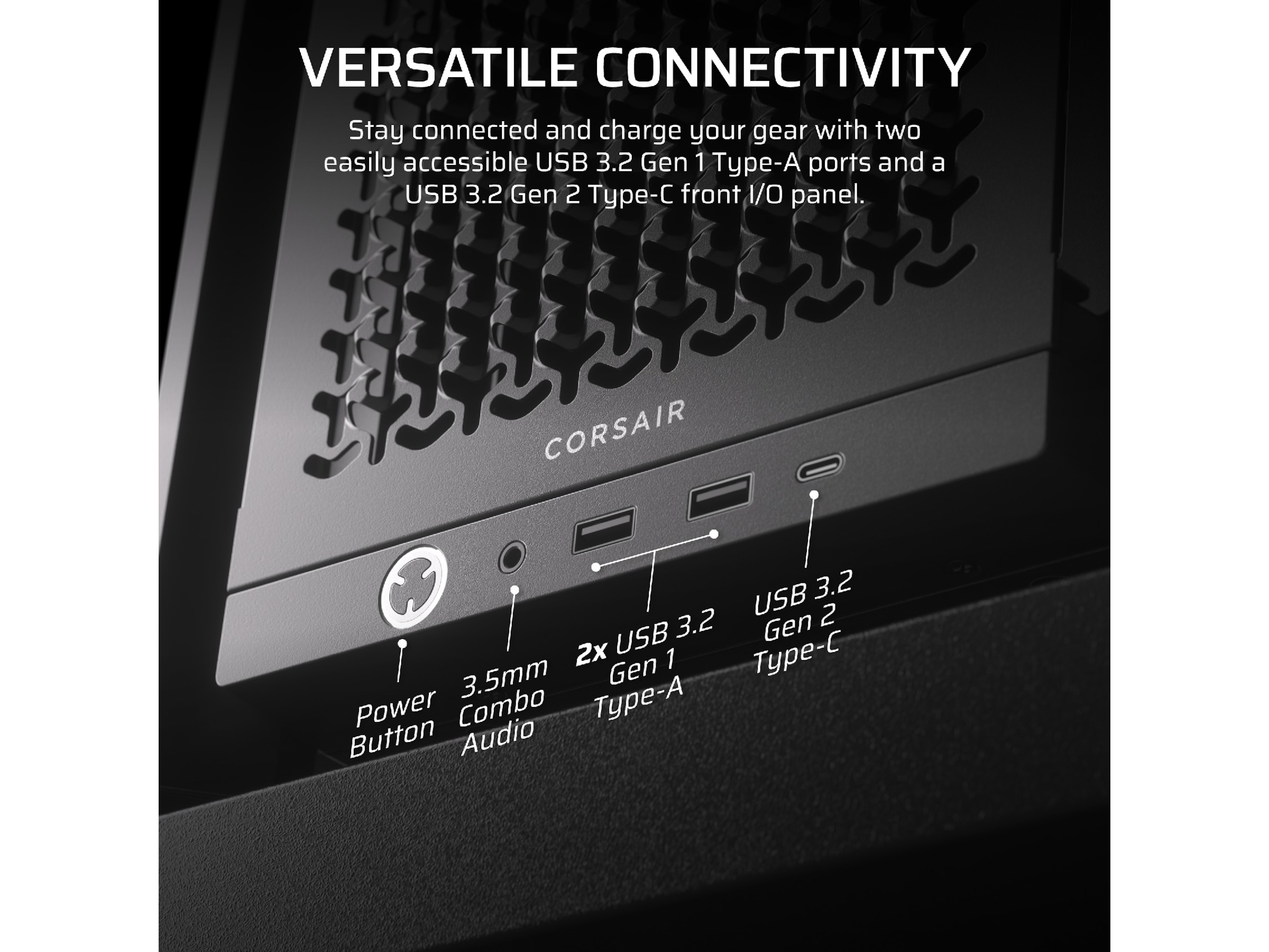 Corsair FRAME 4000D Mid-Tower (sort) Midi tower
