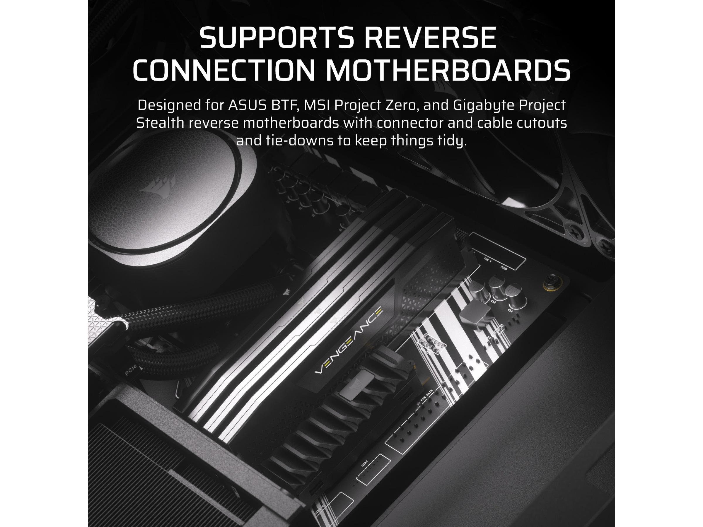 Corsair FRAME 4000D Mid-Tower (sort) Midi tower