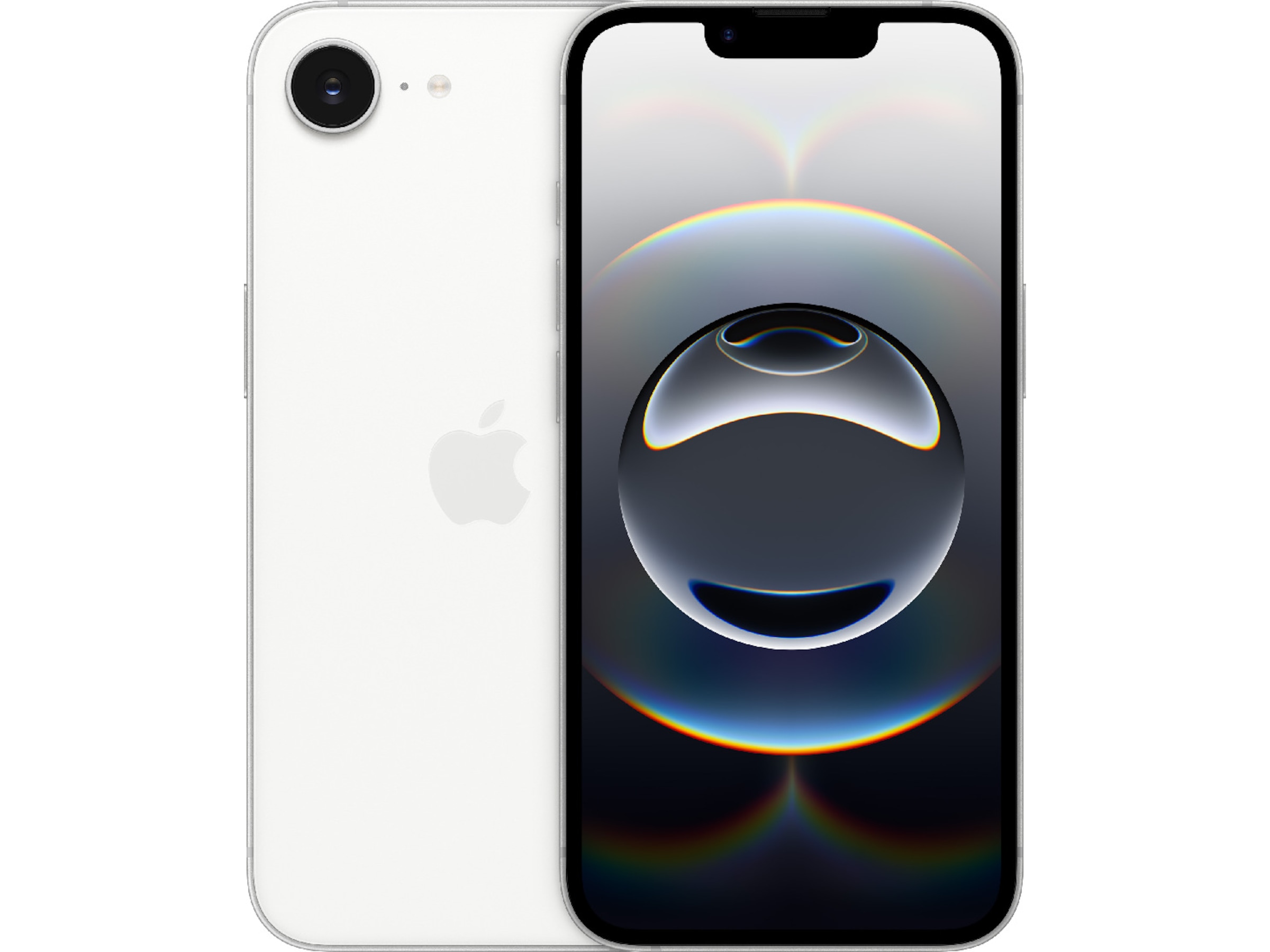 iPhone 16e 128GB (hvit) Mobiltelefoner