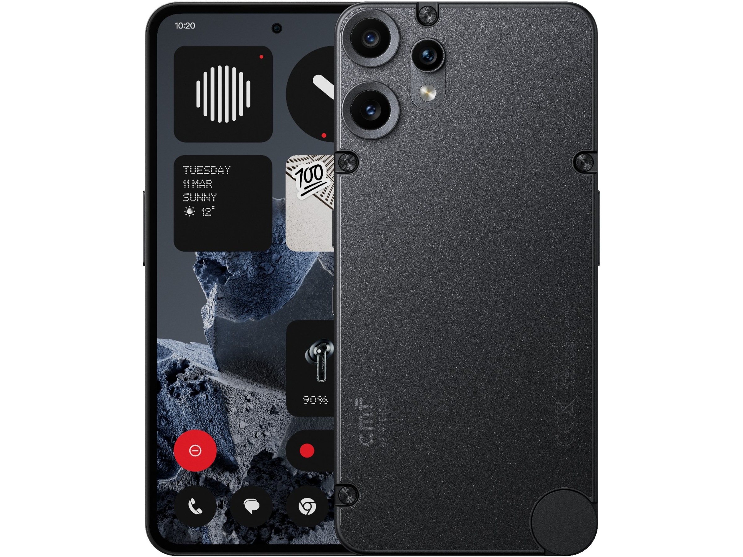 CMF Phone 2 Pro 128GB (sort) Mobiltelefoner