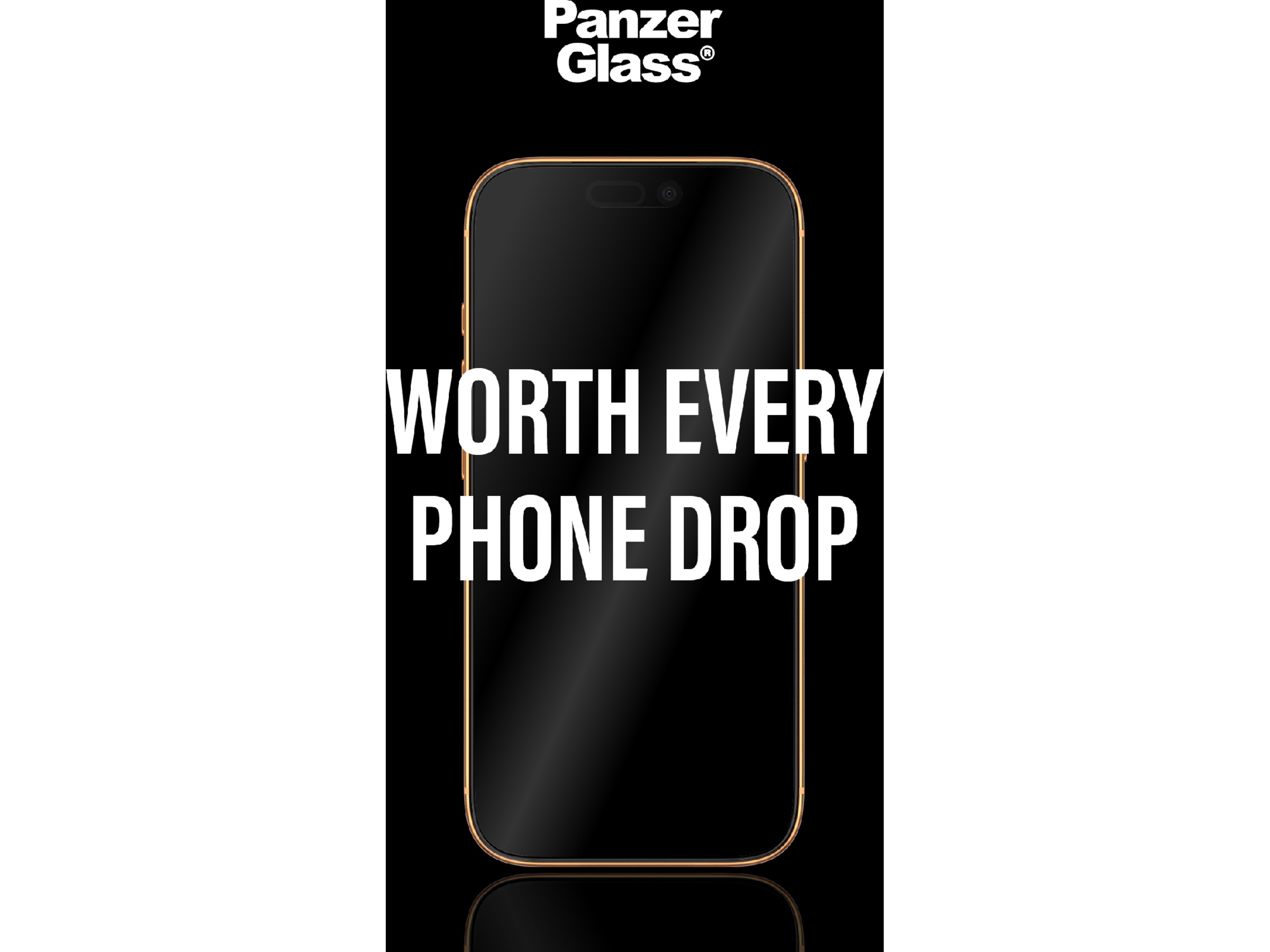 PanzerGlass iPhone 17 / 16 Pro Skjermbeskytter (sort) Skjermbeskyttelse